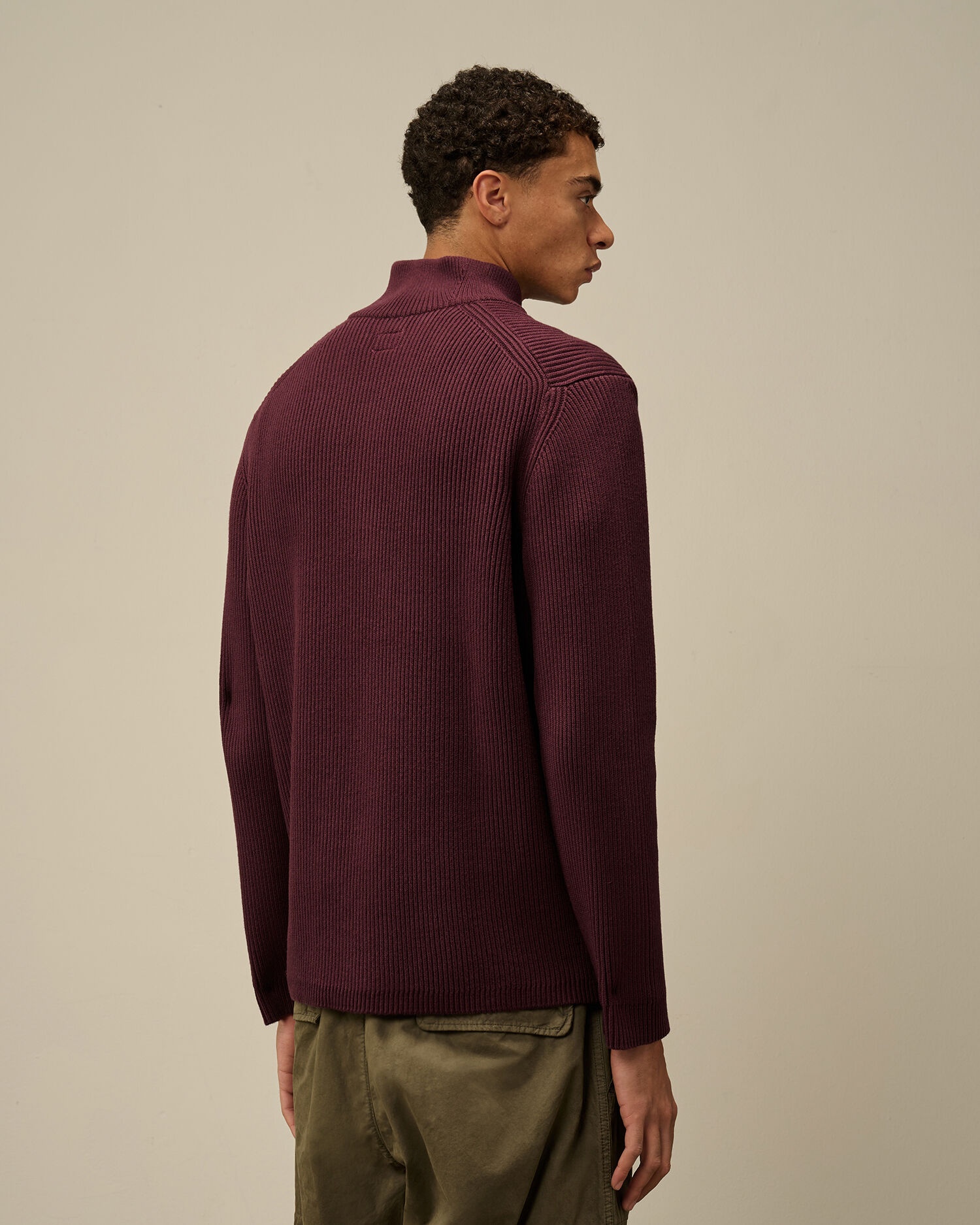 Full Rib Half Zipped Knit - 3