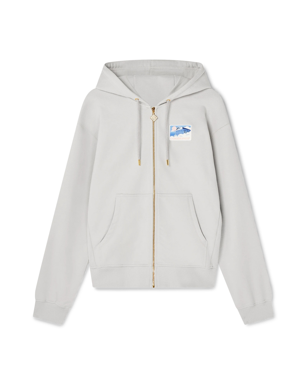 CASABLANCA Greek Temple Hooded Sweatshirt | casablanca