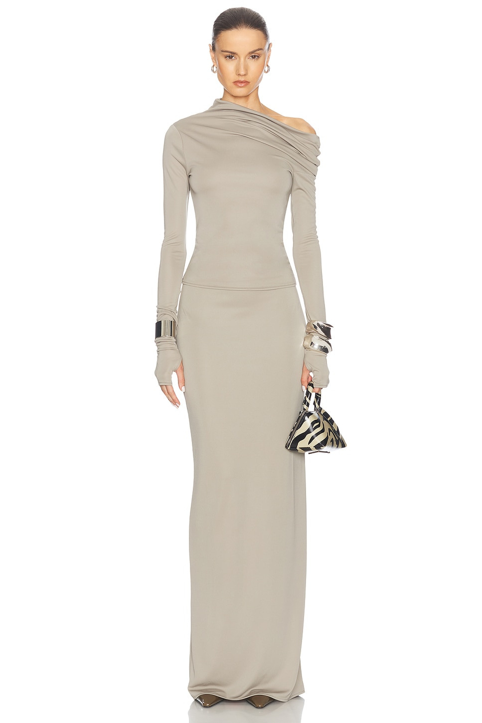 Matte Jersey Slim Skirt - 5
