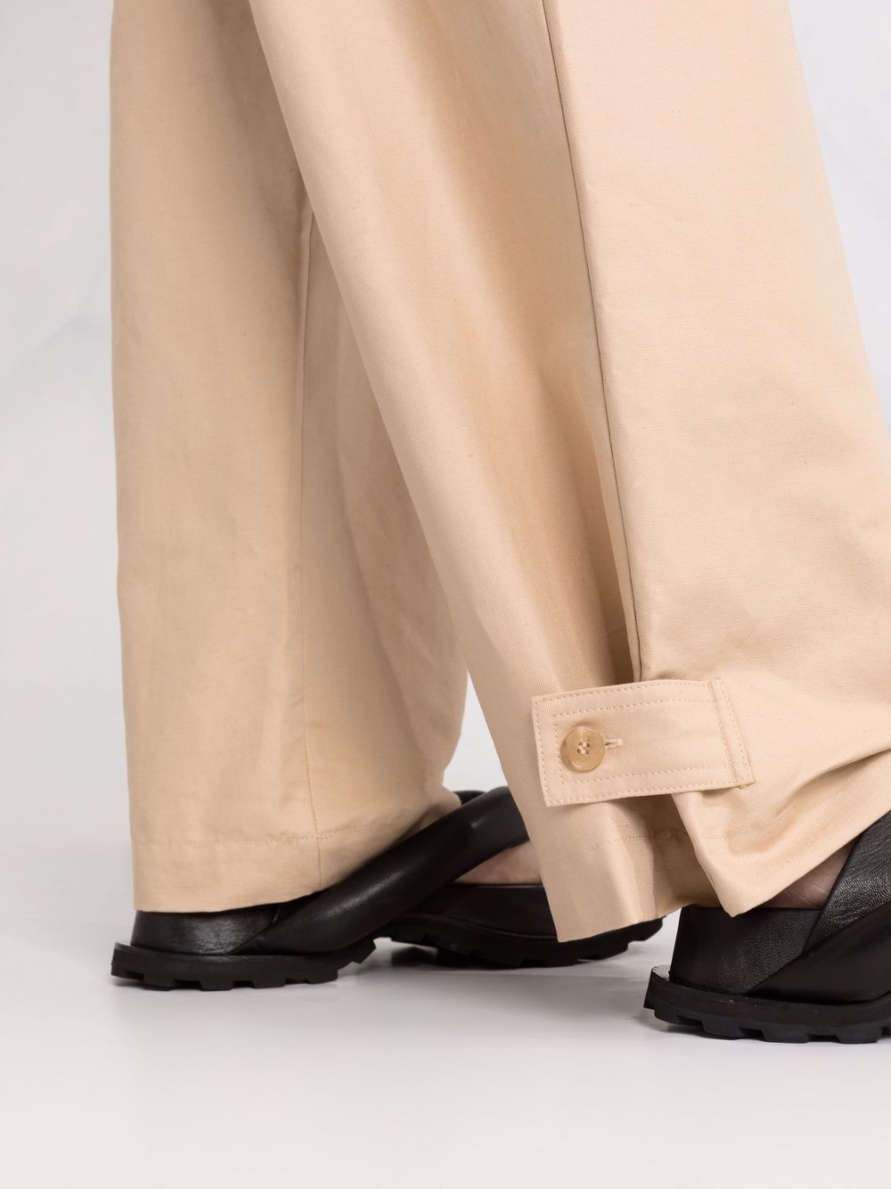 wide-leg cargo trousers - 5