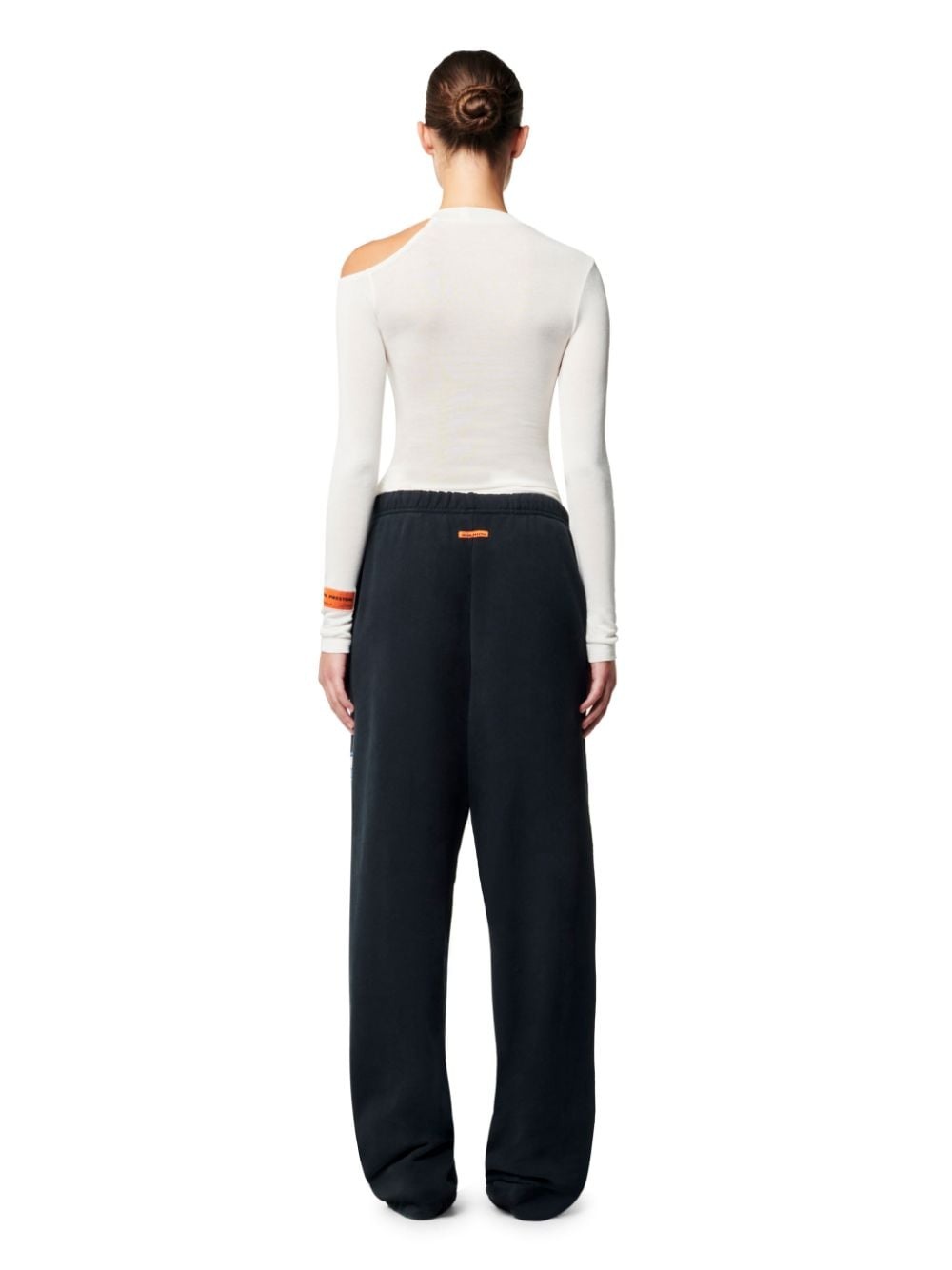 cut-shoulder crewneck top - 4