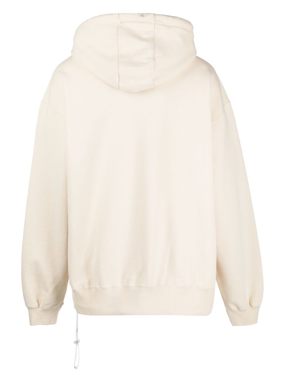 logo-print cotton hoodie - 2