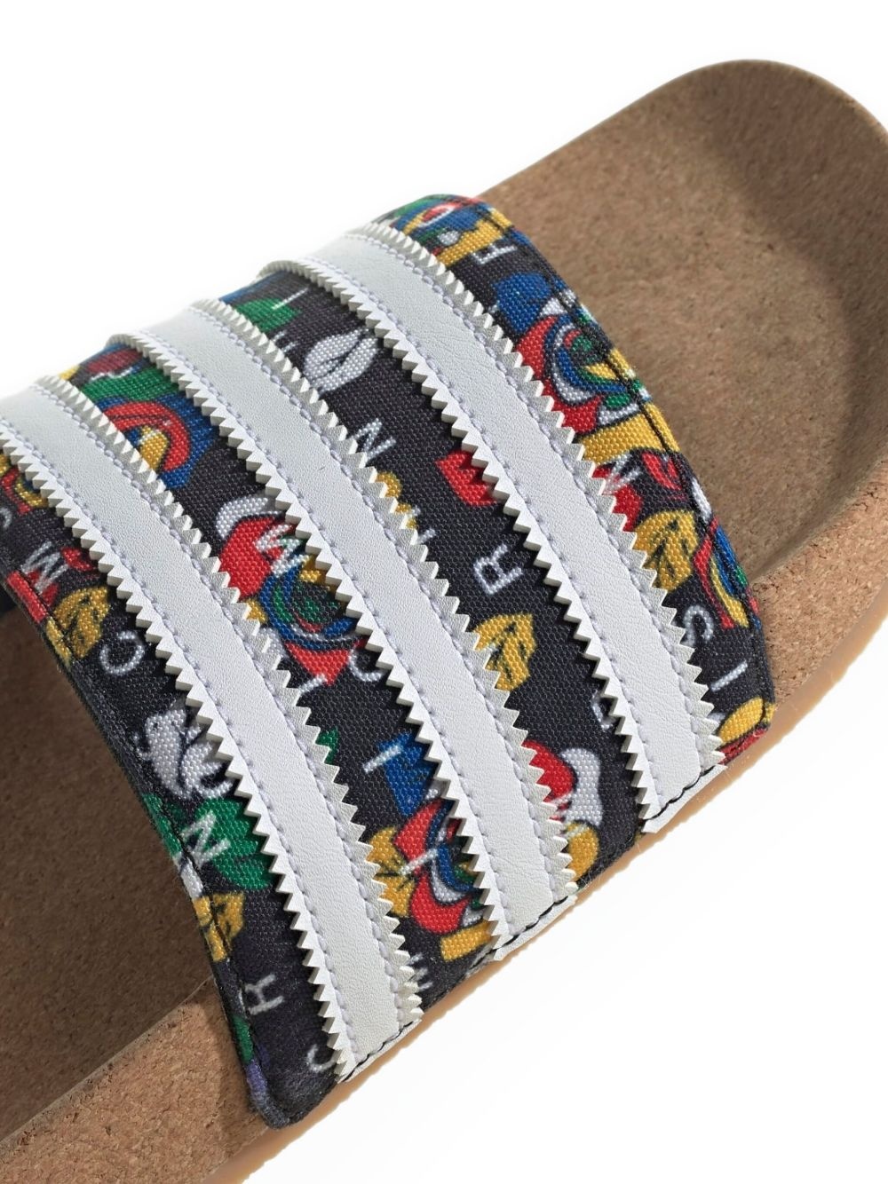 Rich Mnisi Adilette "Core Black /Cloud White/Supplier Colour" slides - 6