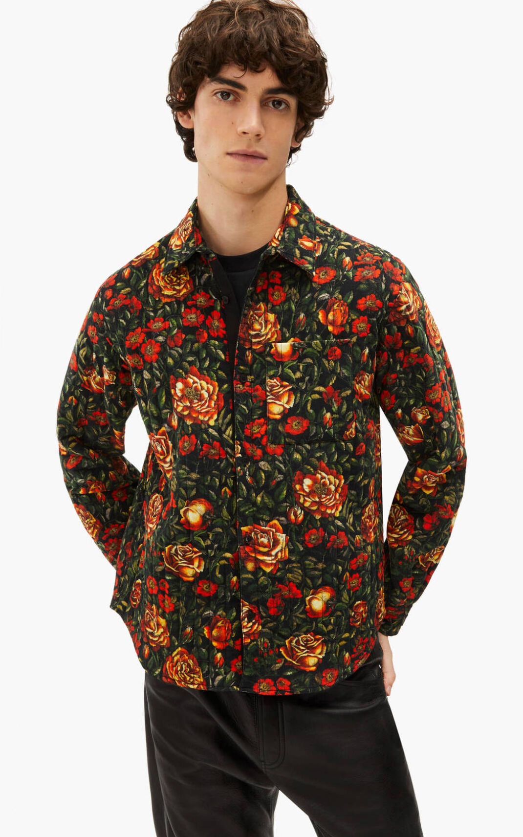 'Botanical Rose' quilted shirt - 2