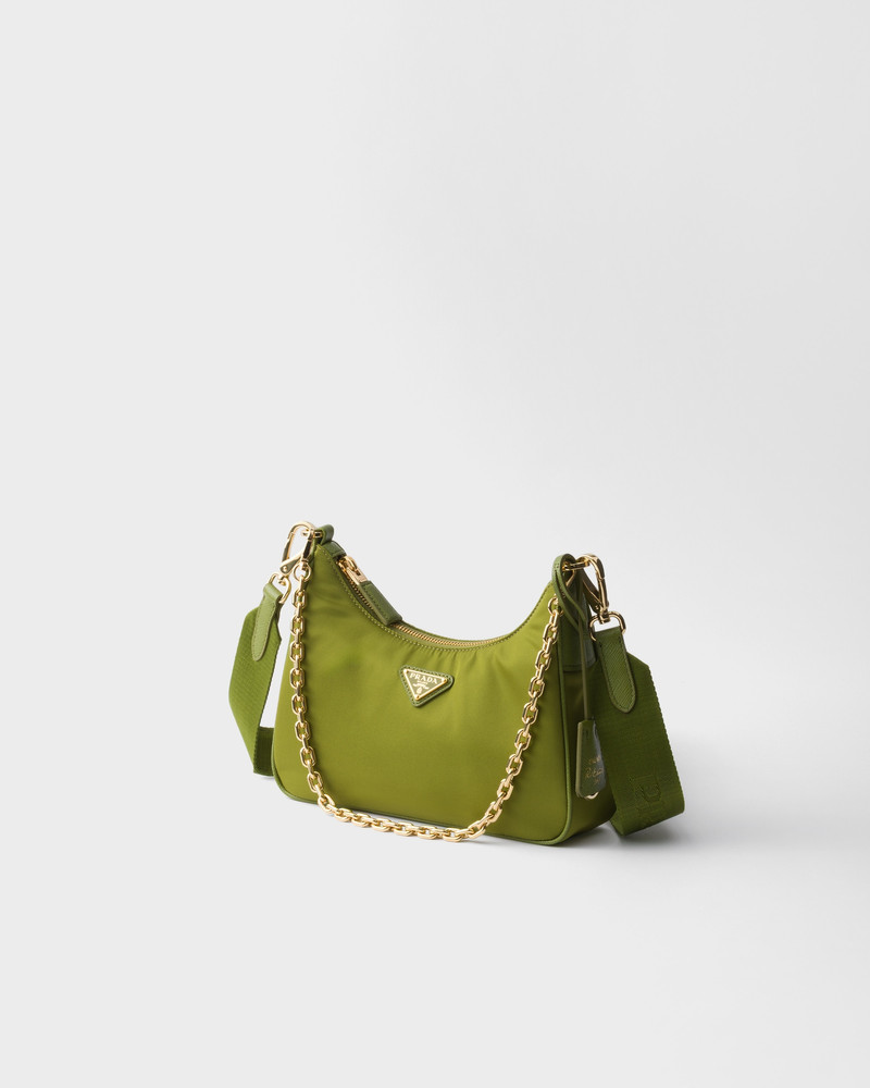 Prada Prada Re-Edition 2005 Re-Nylon and Saffiano leather bag with charm outlook