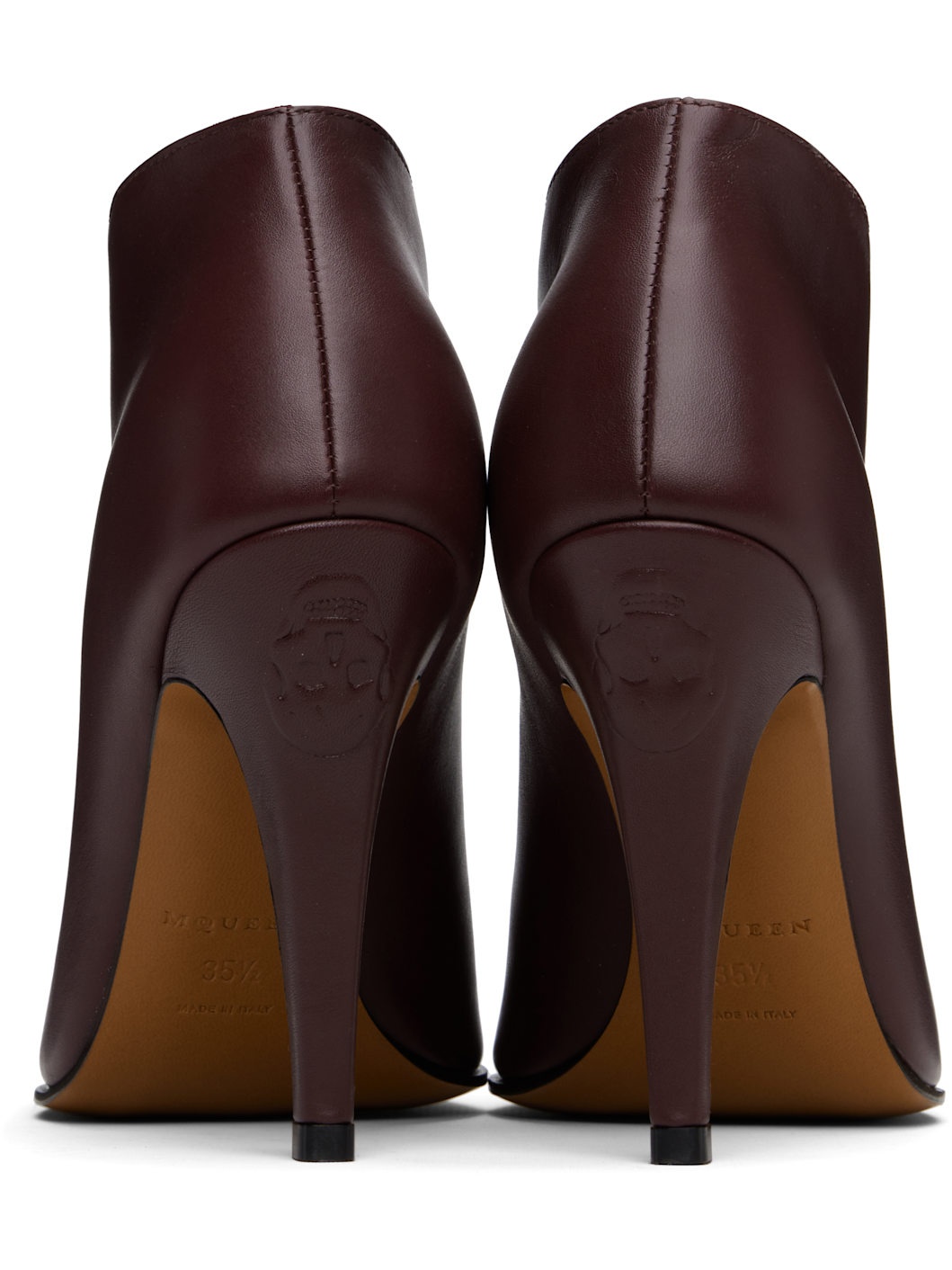 Burgundy Birdee Slashed Pump Boots - 2