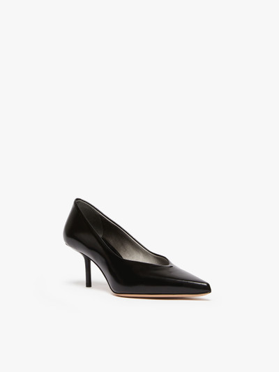 Max Mara MMPUMP Leather court shoes outlook