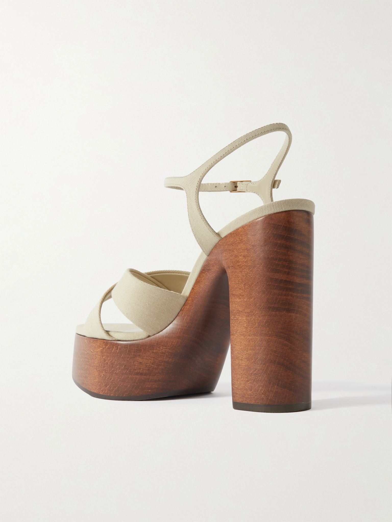 Bianca canvas platform sandals Beige - 3