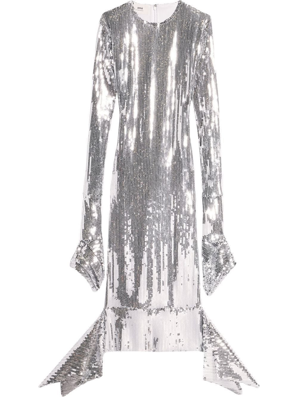 sequin-embellished midi dress - 1
