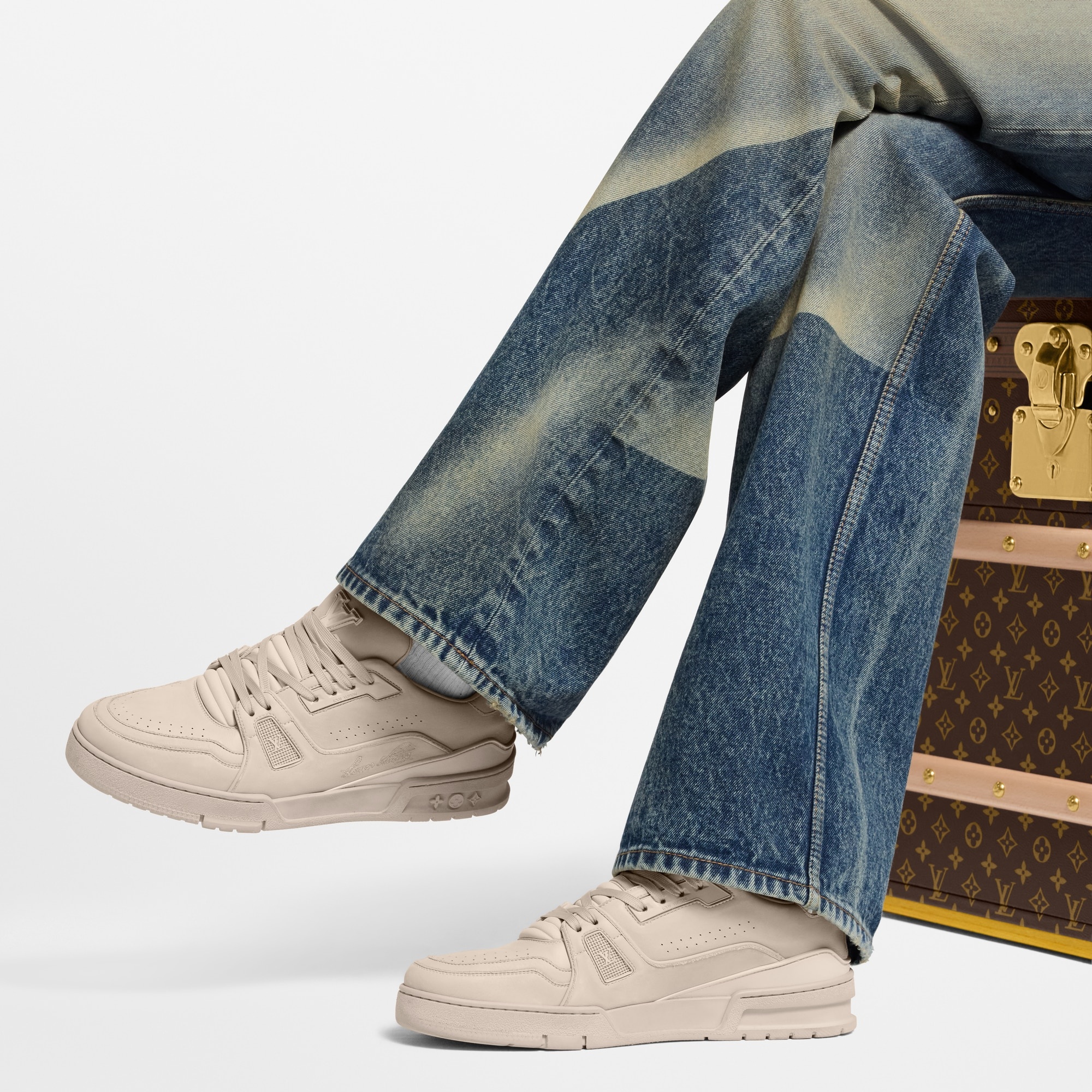 LV Trainer Distressed Sneaker - 6