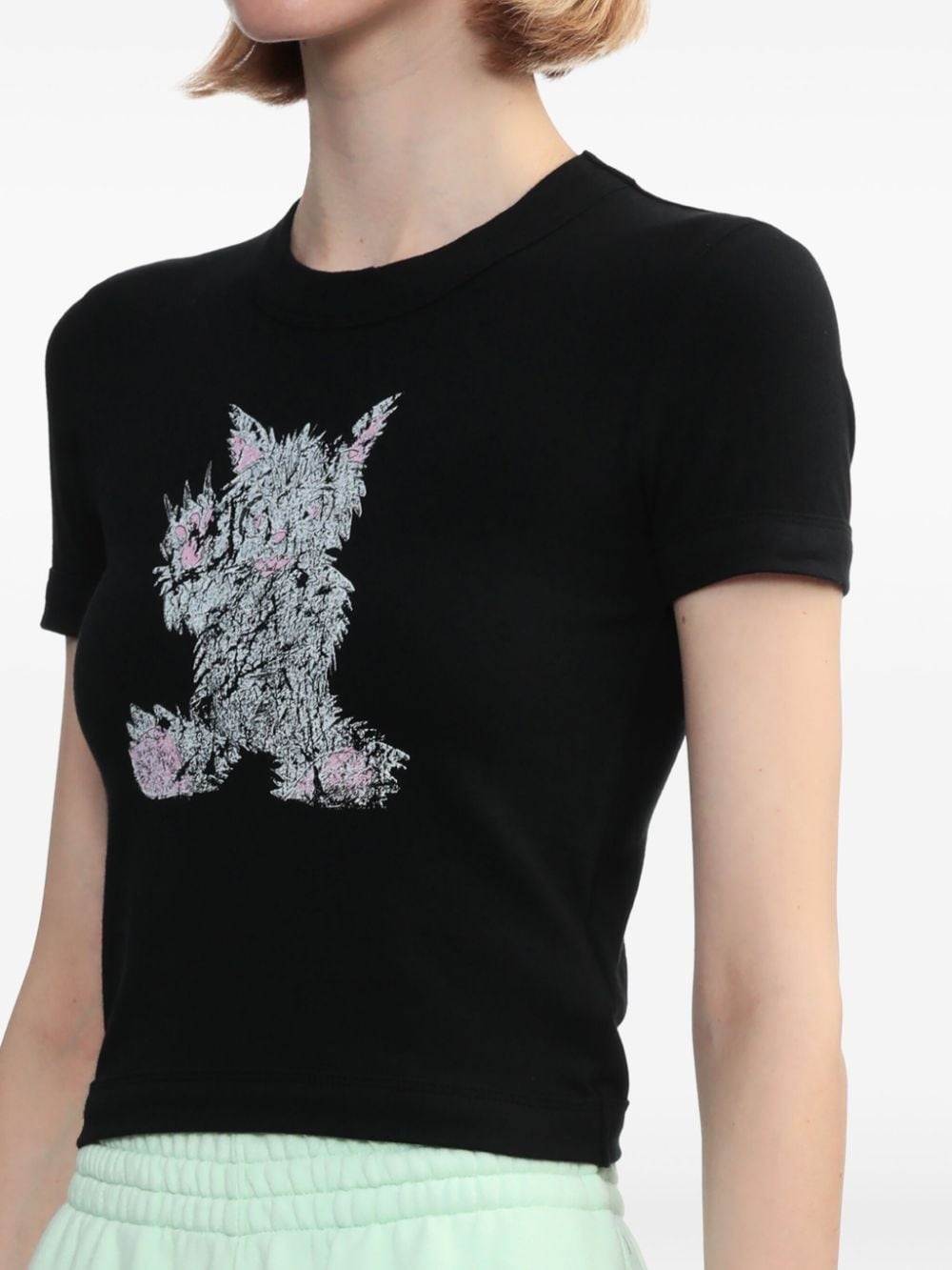 Monster graphic-print cotton T-shirt - 5