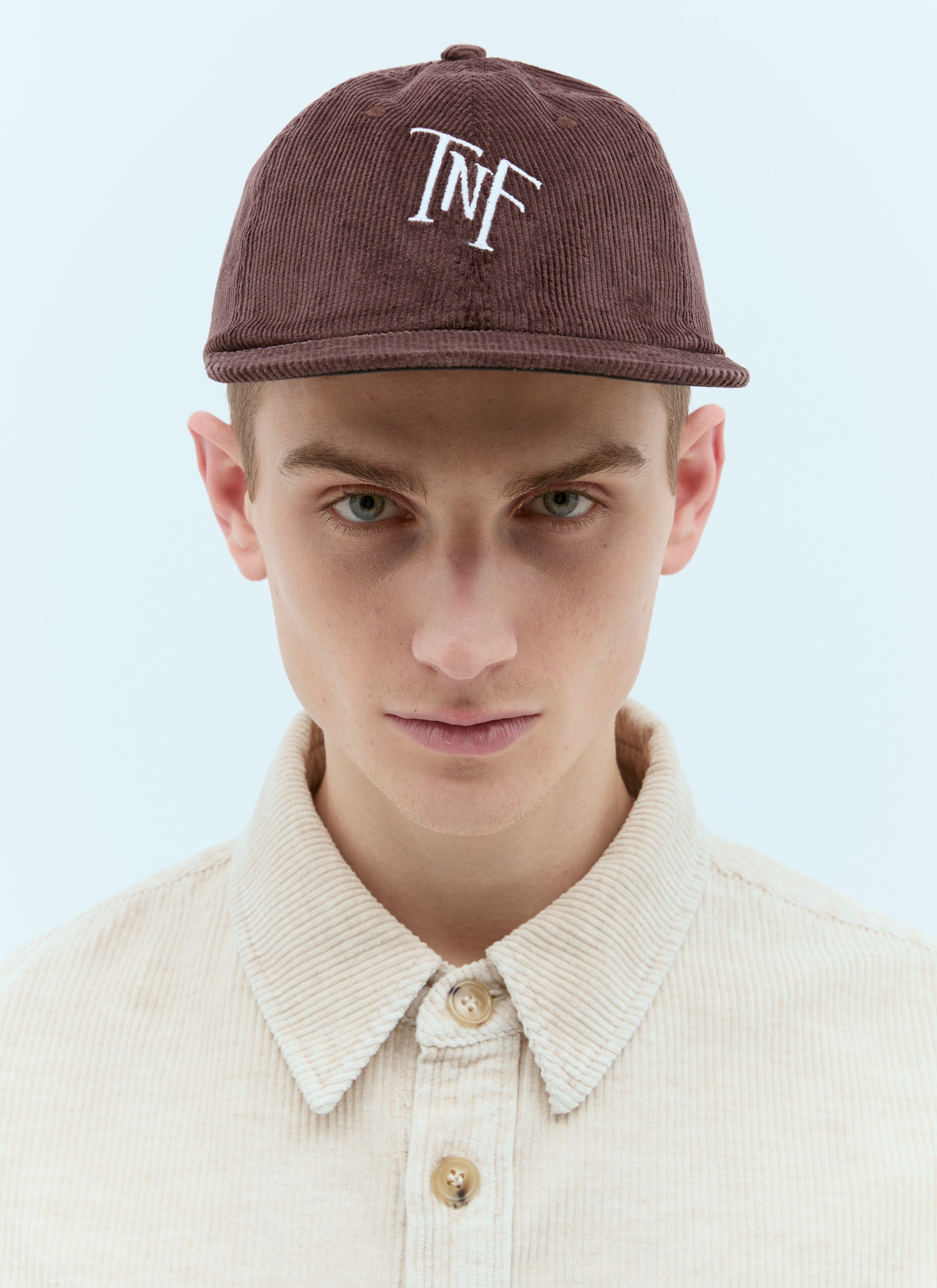 Logo Embroidery Corduroy Baseball Cap - 1