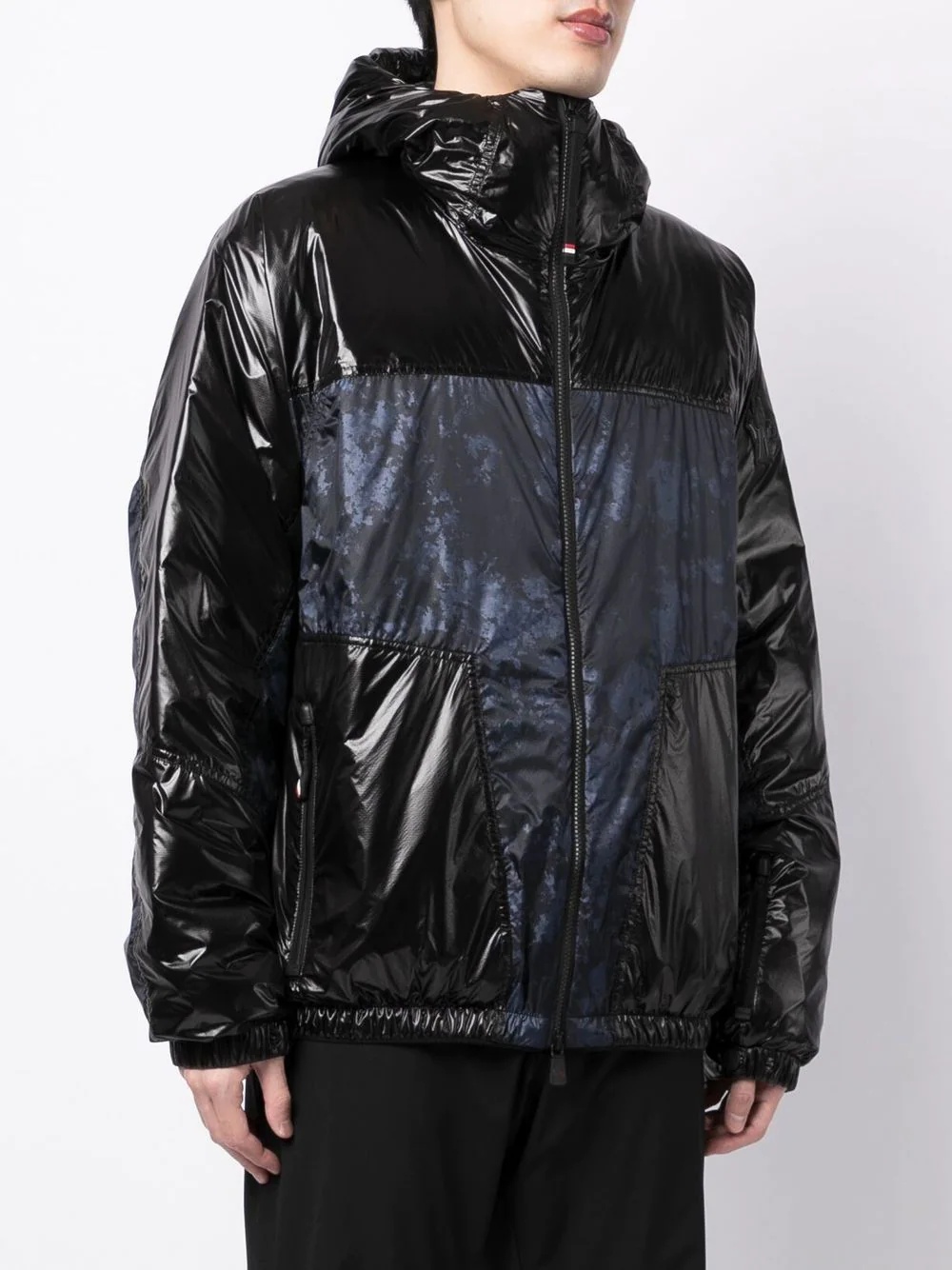 panelled-design hooded puffer - 3