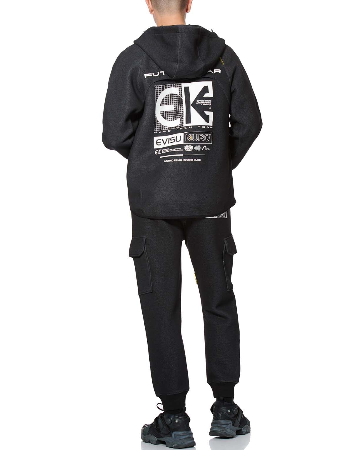 Webbing Strap Zip-up Hoodie - 5