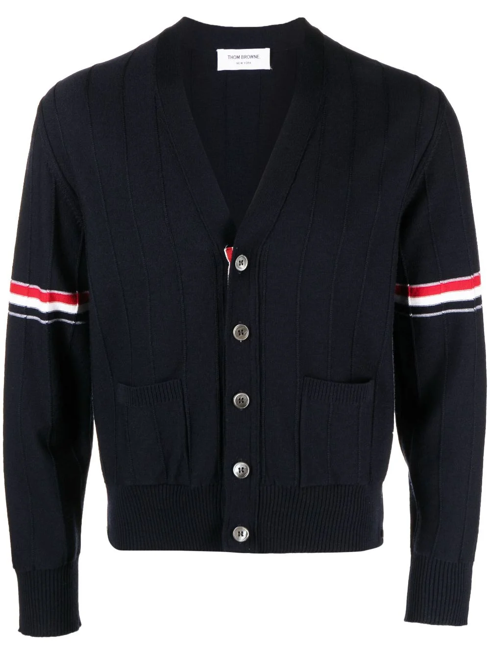 Thom Browne Men Wool Cardigan - 1