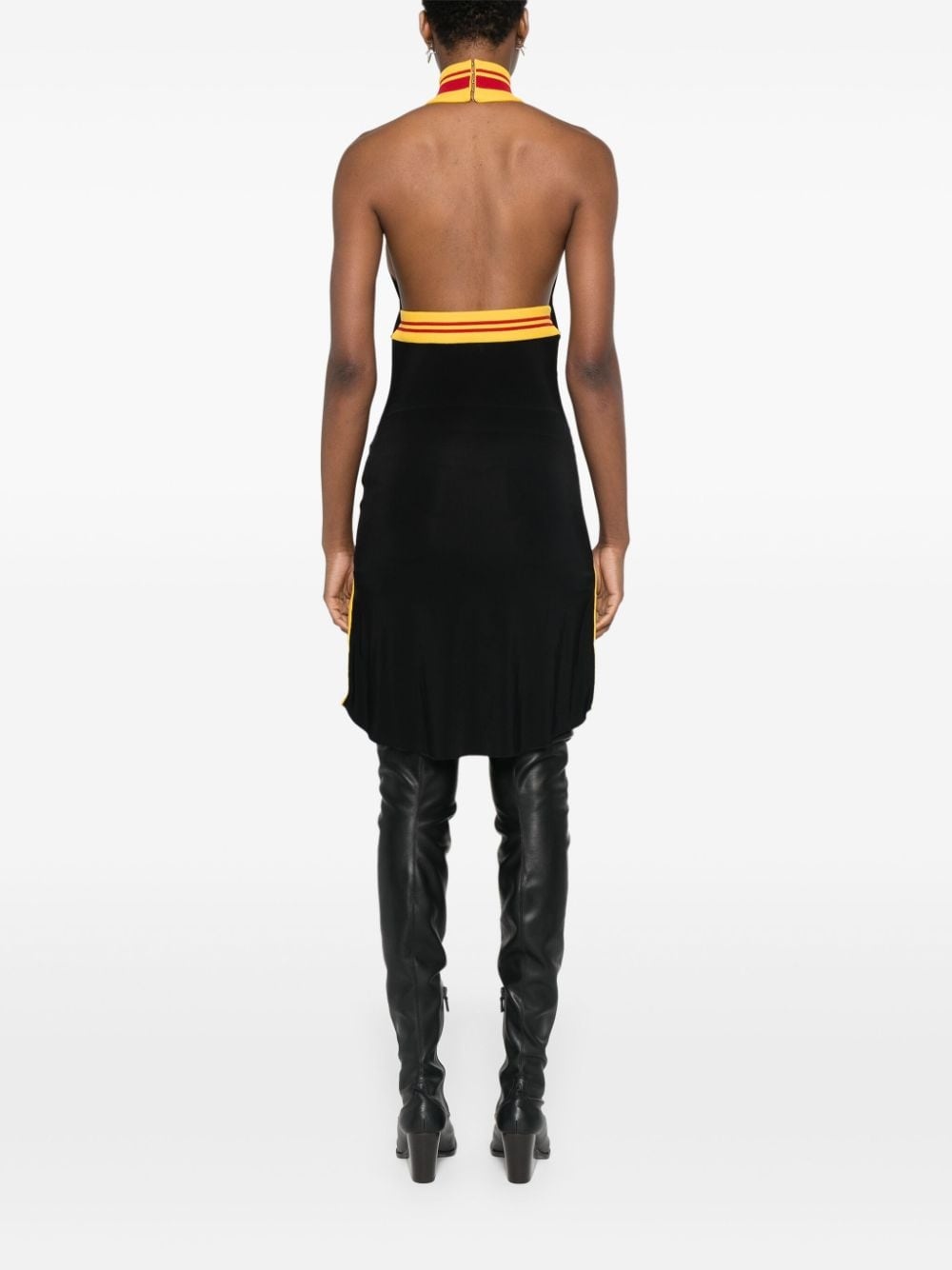 raised-logo mini dress - 4
