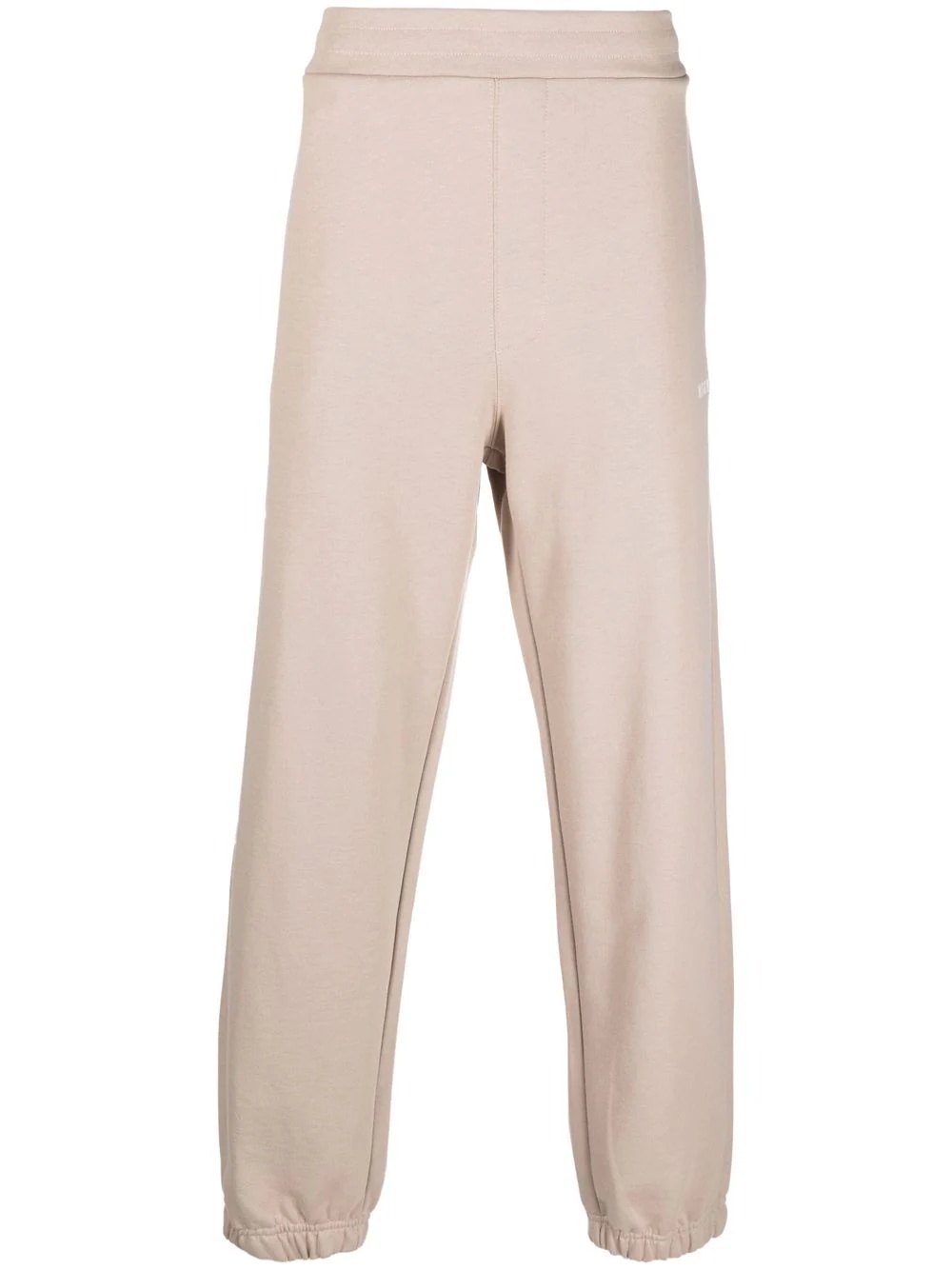 logo-print cotton track trousers - 1