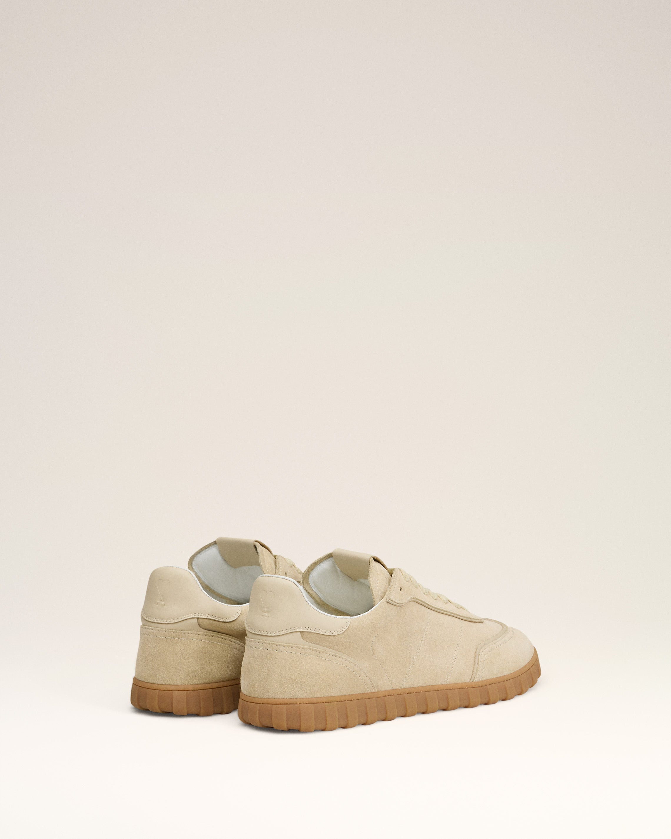 YELLOW LEATHER LOW TOP STEP SNEAKERS - 8