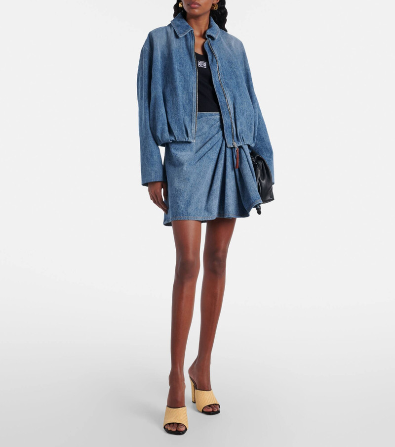 PARIS TEXAS Ava 100 raffia and leather mules outlook