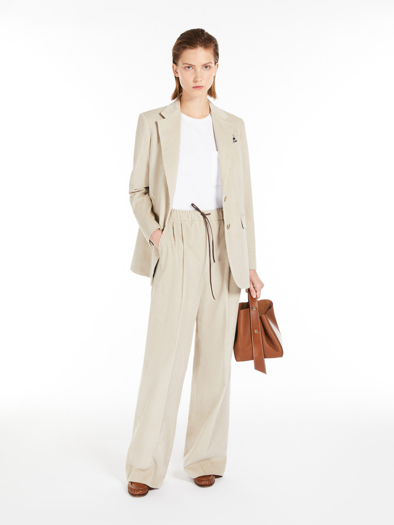 Max Mara KUBAN Corduroy single-breasted blazer outlook
