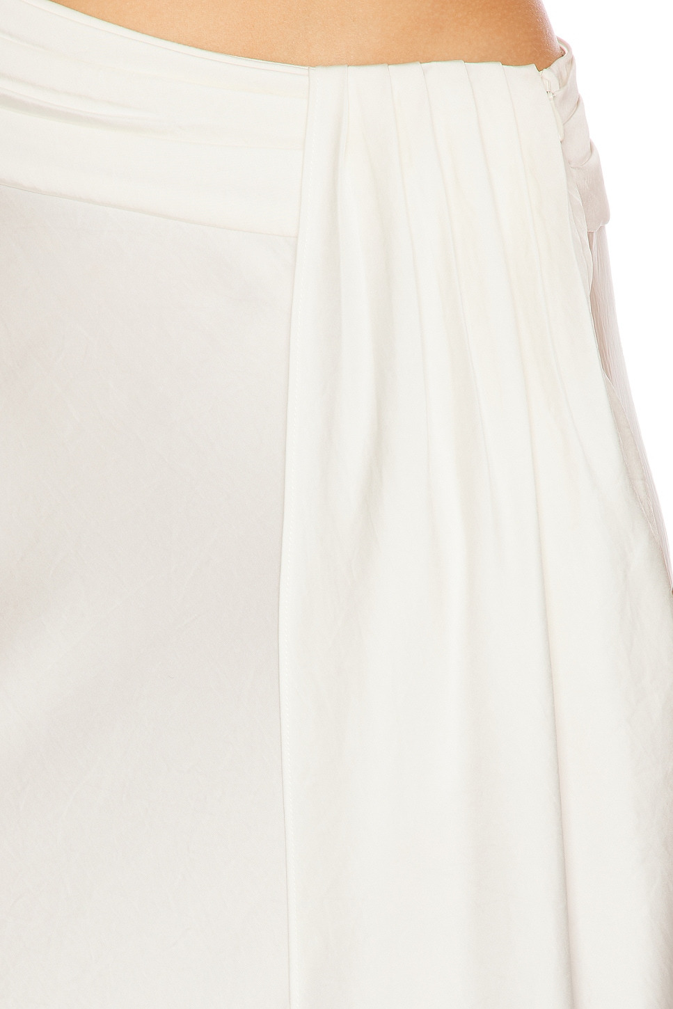 Lightweight Satin Asymmetric Skirt - 6
