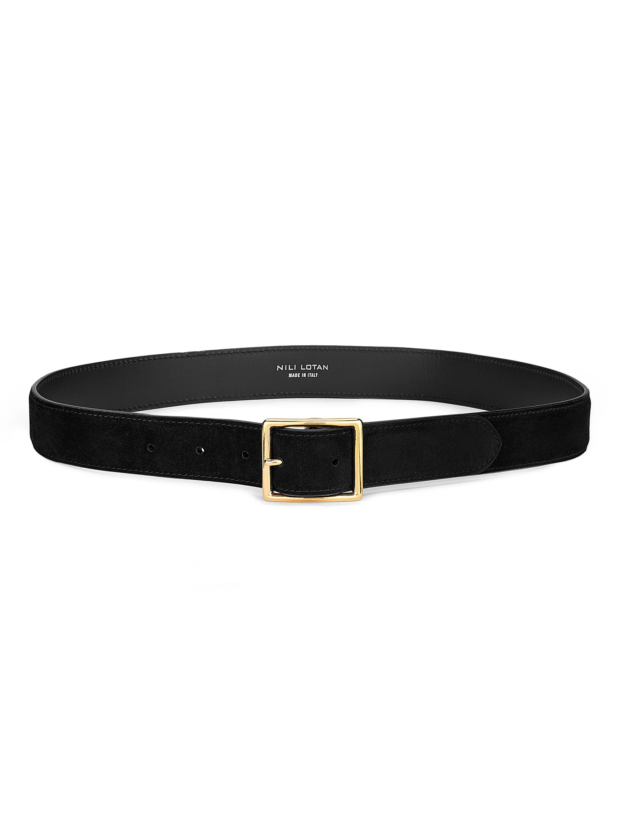 Women's Gabriele Suede Belt - Black - 1