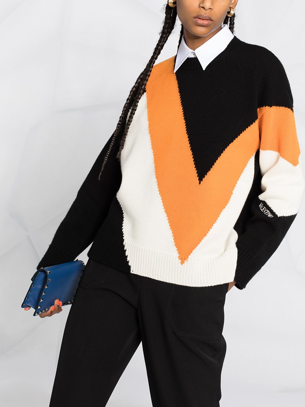 intarsia knit jumper - 5