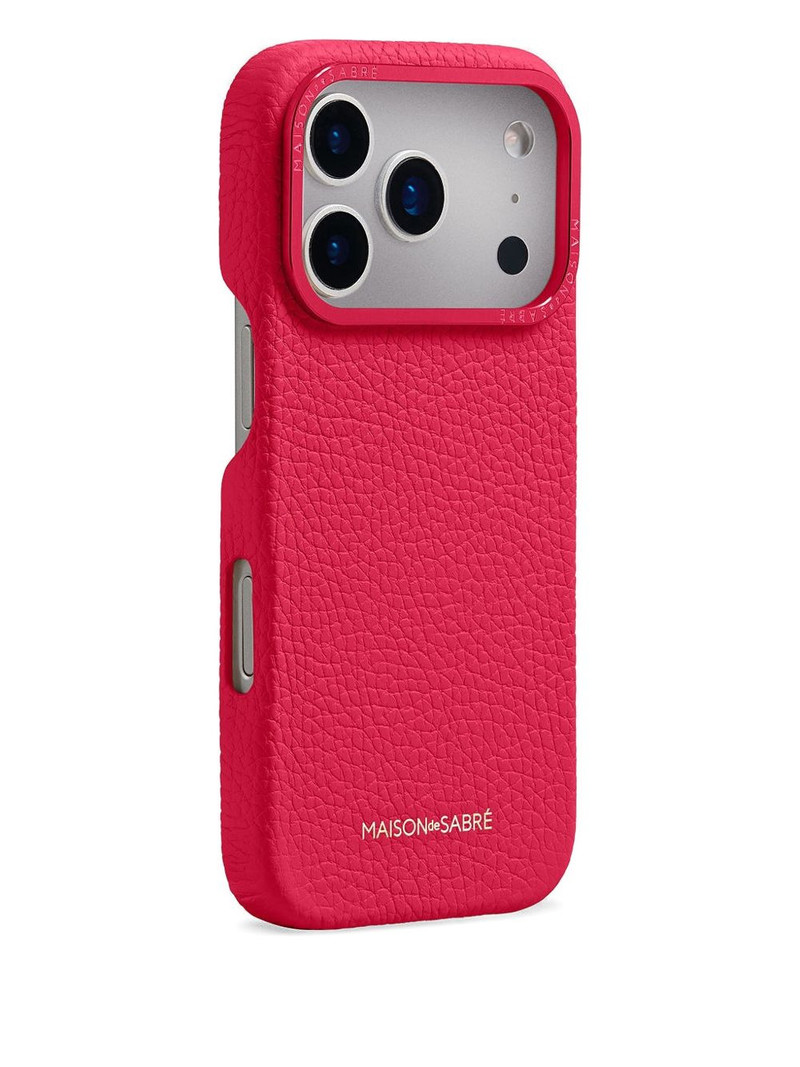 MAISON de SABRÉ iPhone 17 leather camera guard phone case outlook