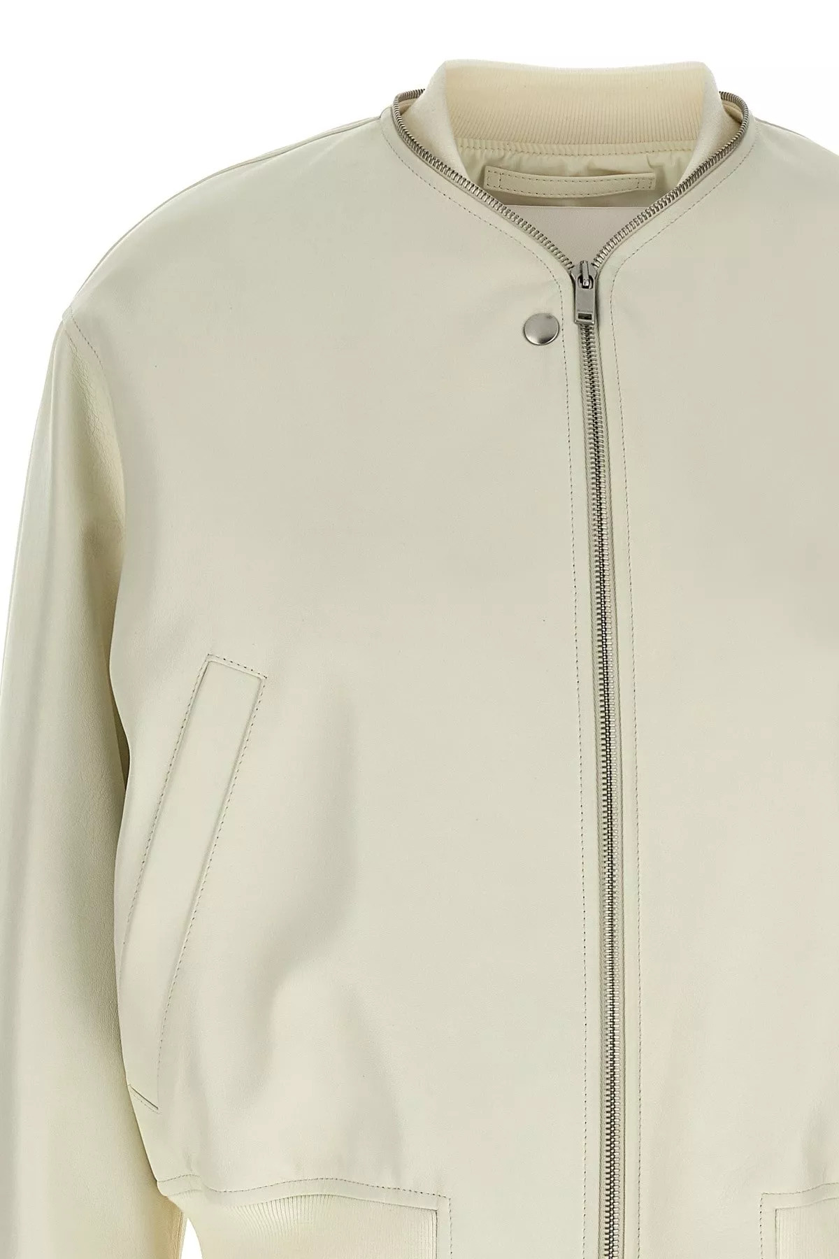 Leather bomber jacket - 3