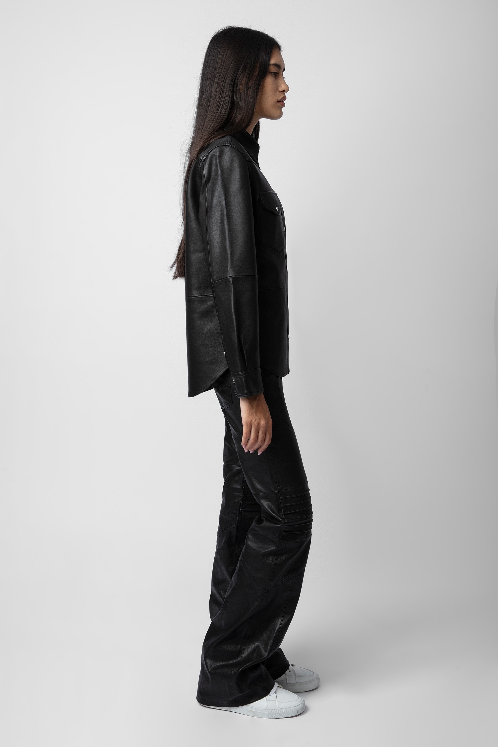 Thelma Leather Shirt - 4
