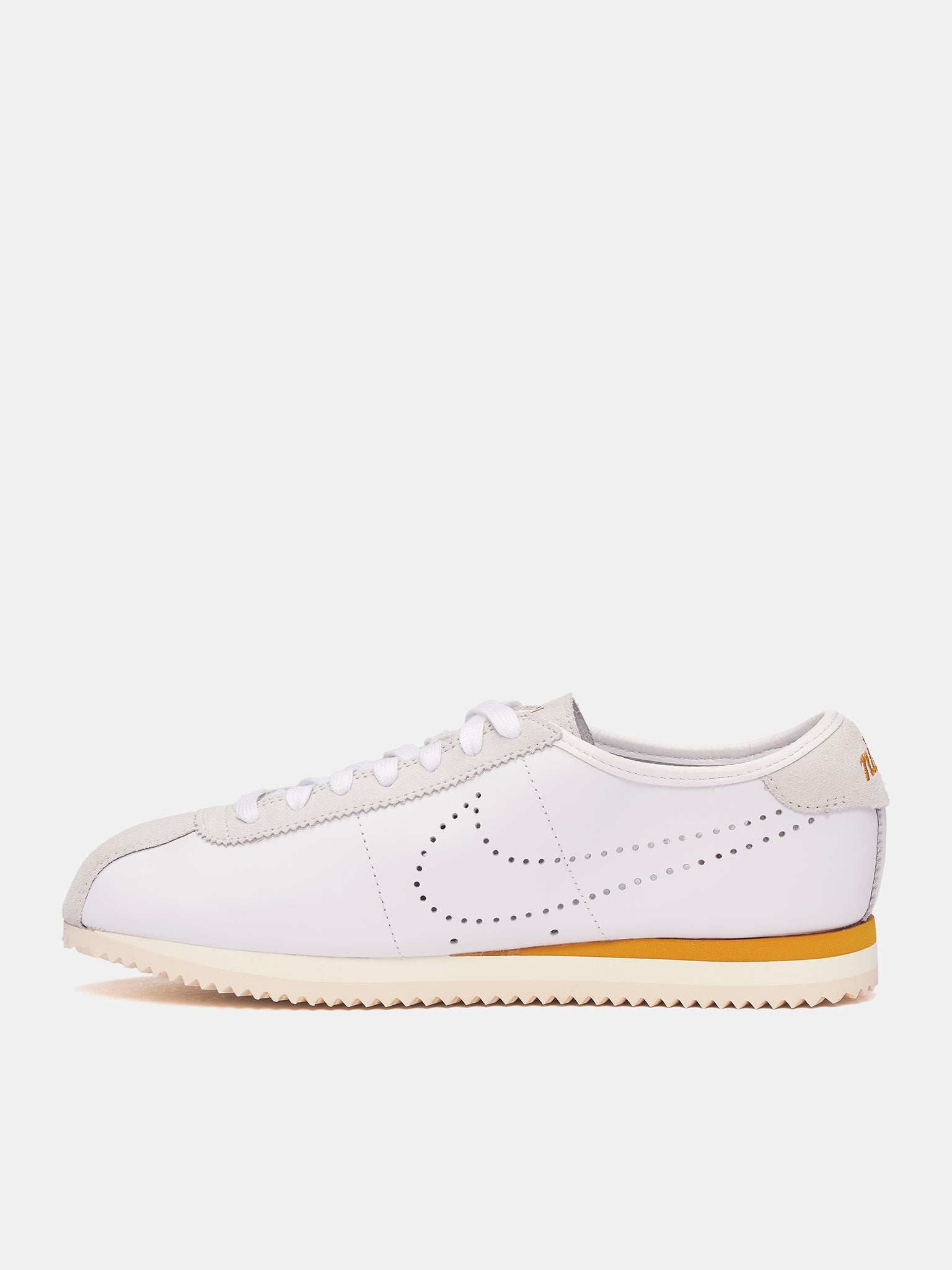 Nike White Cortez Leather Sneakers - 3