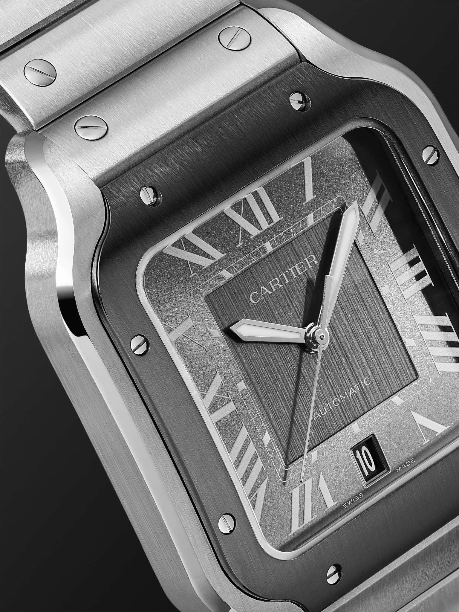 Santos de Cartier Automatic 39.8mm Interchangeable Steel and Rubber Watch, Ref. No. WSSA0037 - 5