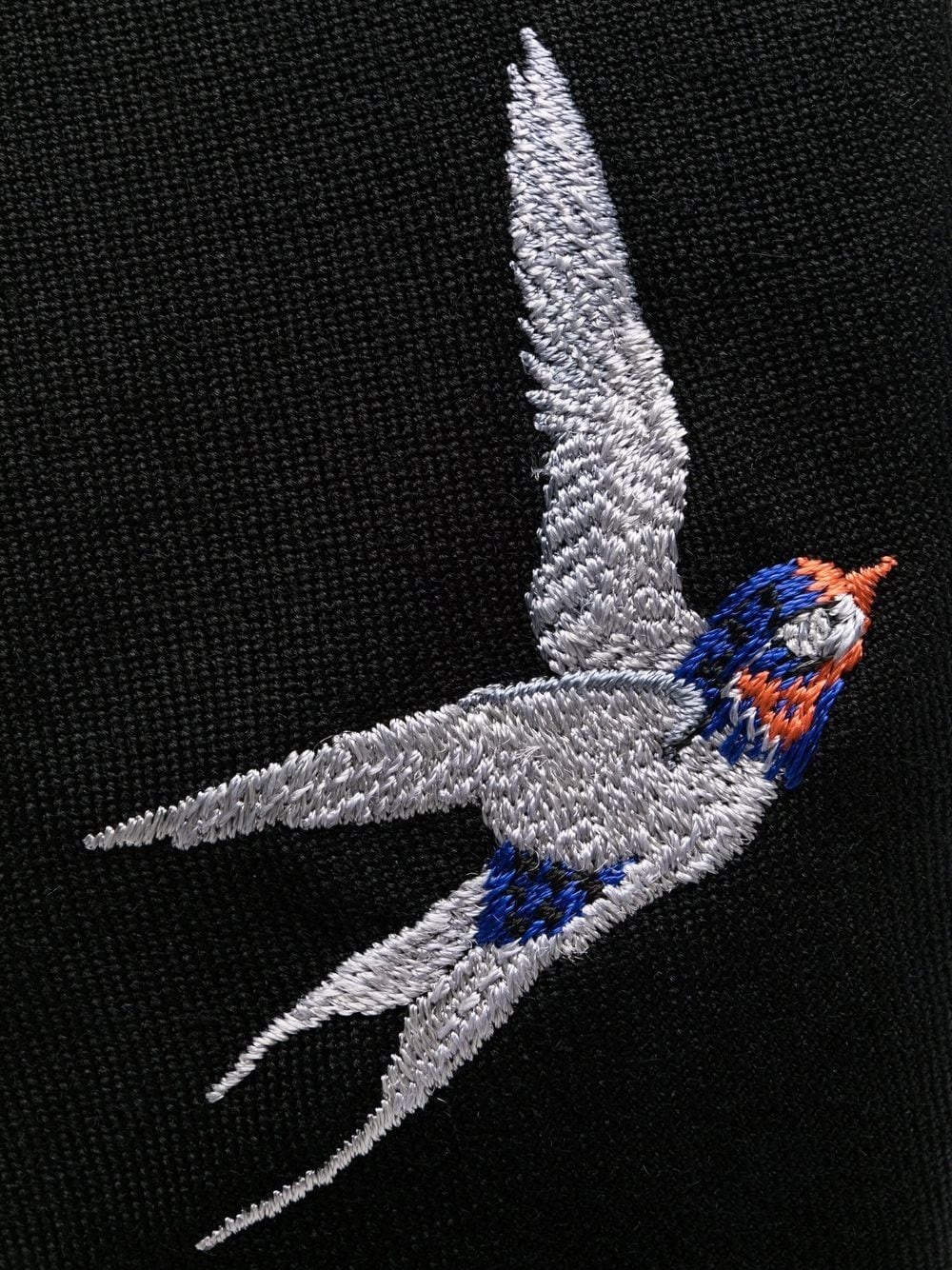 embroidered bird tie - 2