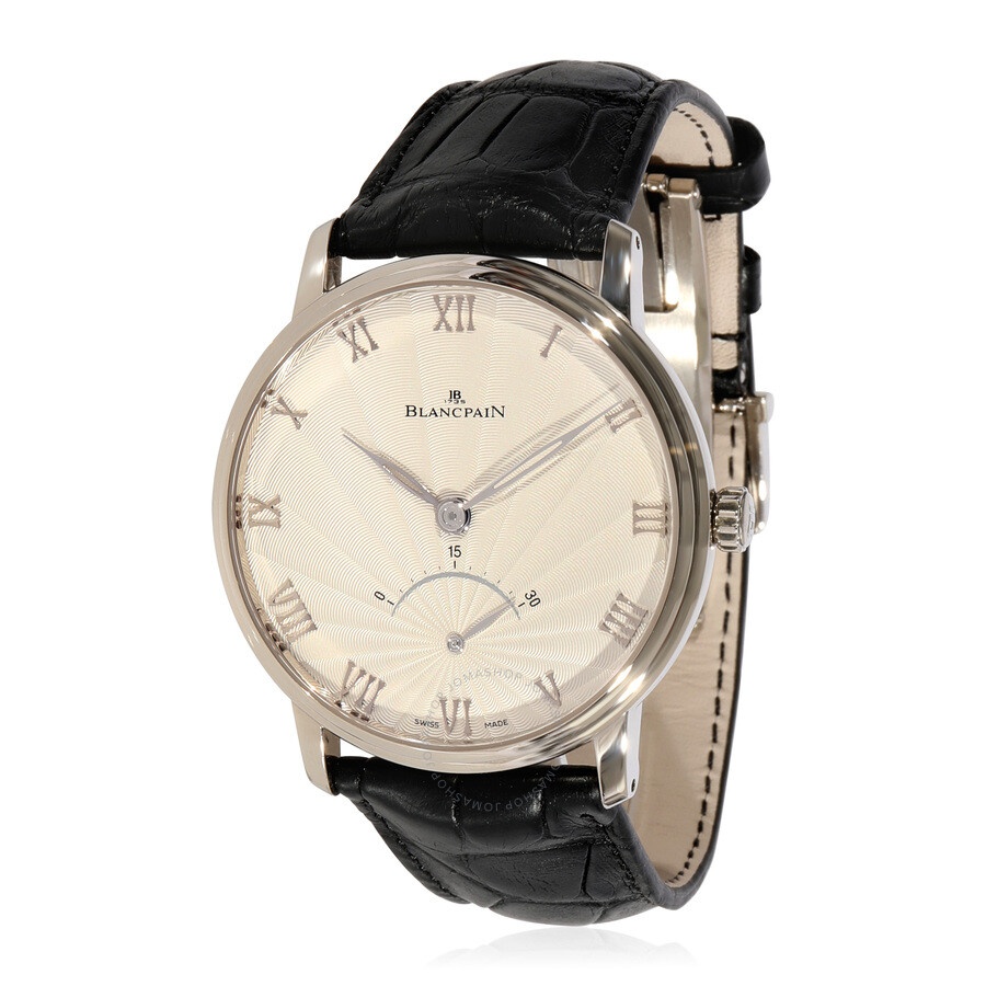 Pre-owned Blancpain Villeret Flinqué Opaline Dial Men's Watch 6653-1542-55b - 1