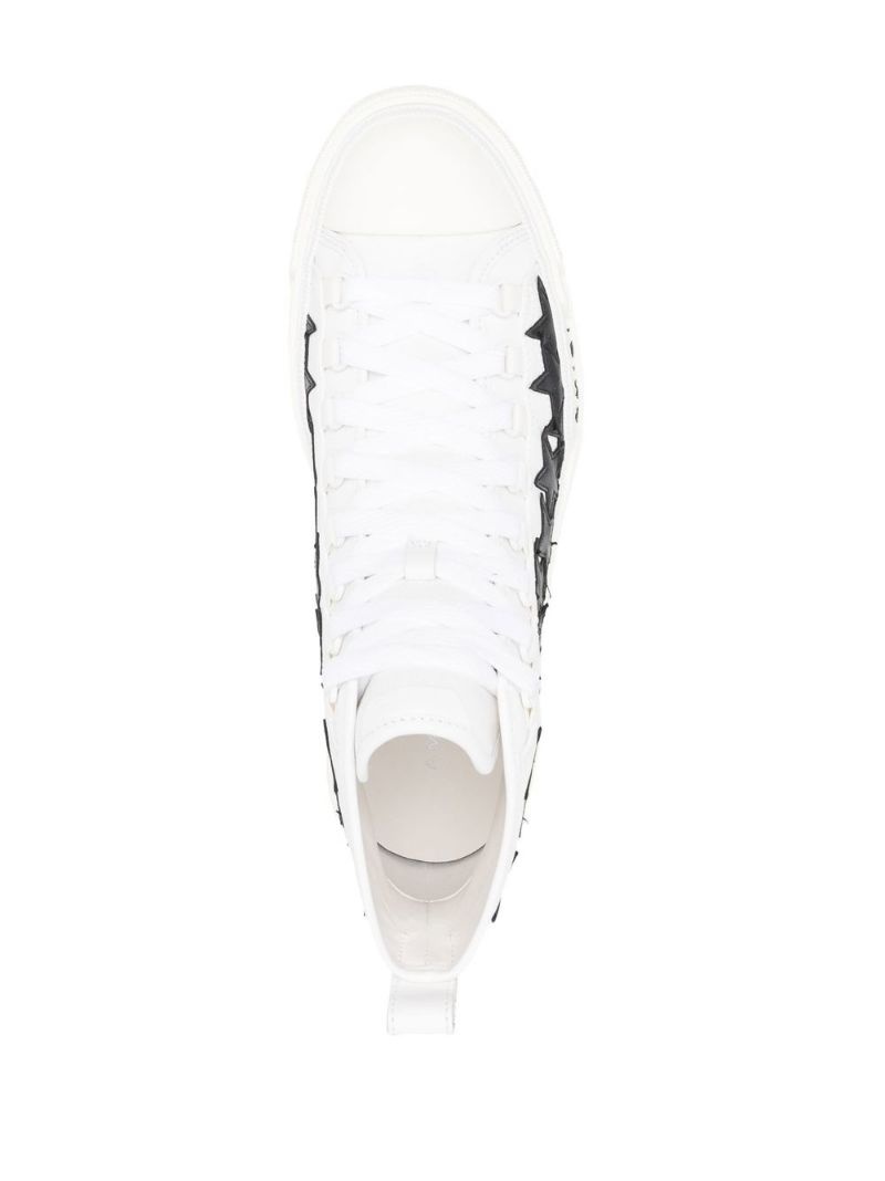 star-patch high-top sneakers - 4