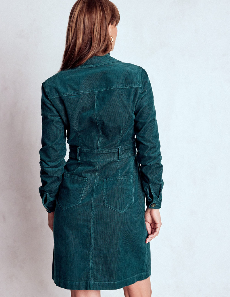 Amanda Cord Short Dress-Midnight Teal 4