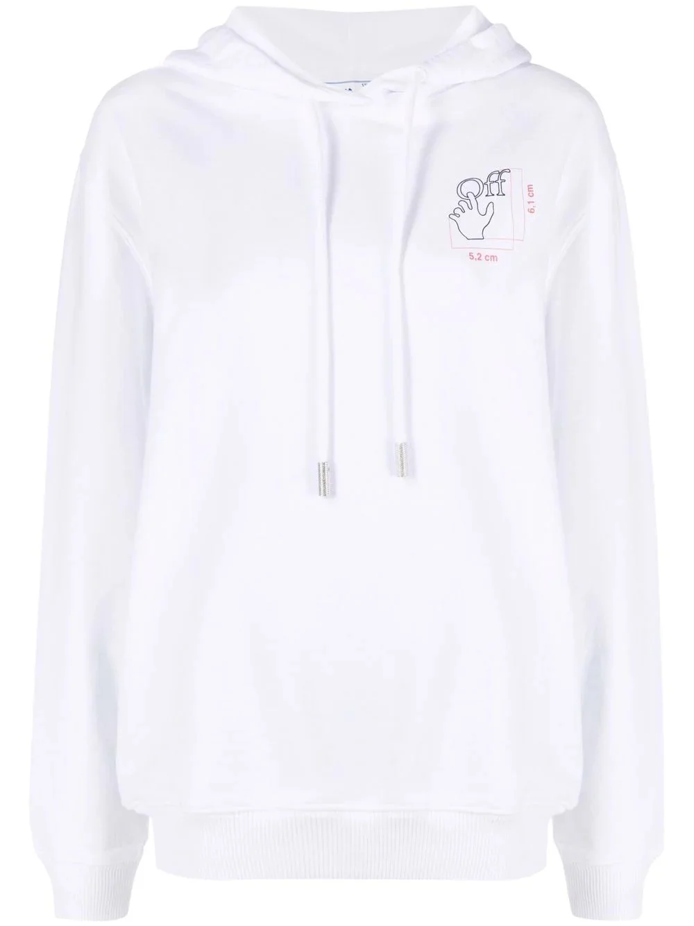 logo-print cotton hoodie - 1