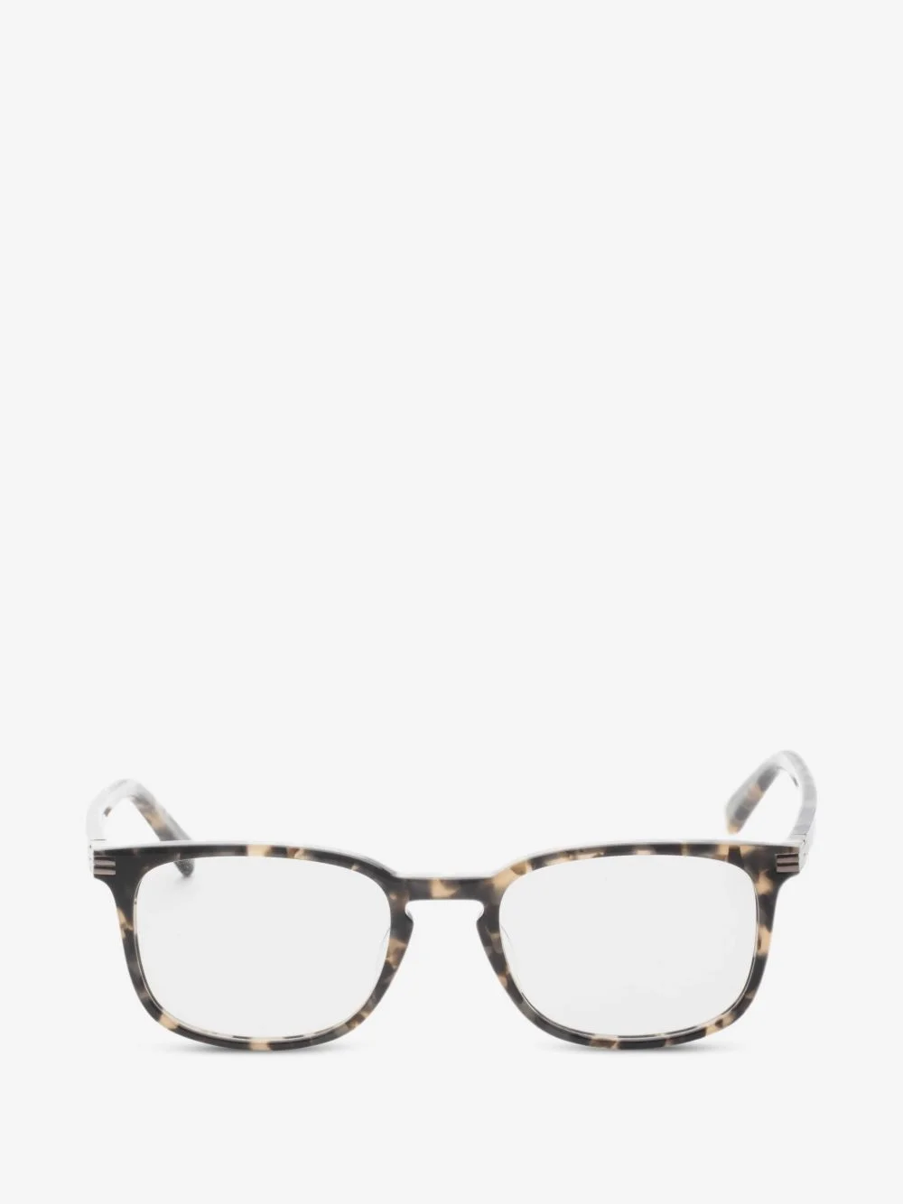 tortoiseshell-effect square-frame glasses - 1