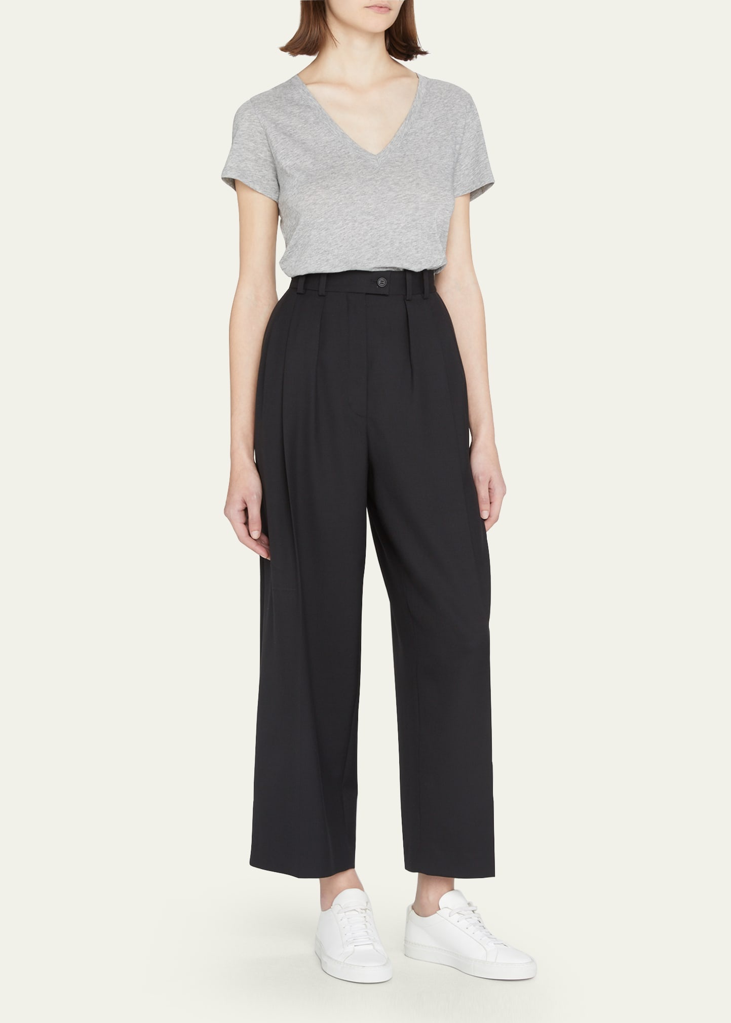 Essential Pima Cotton V-Neck Tee - 2