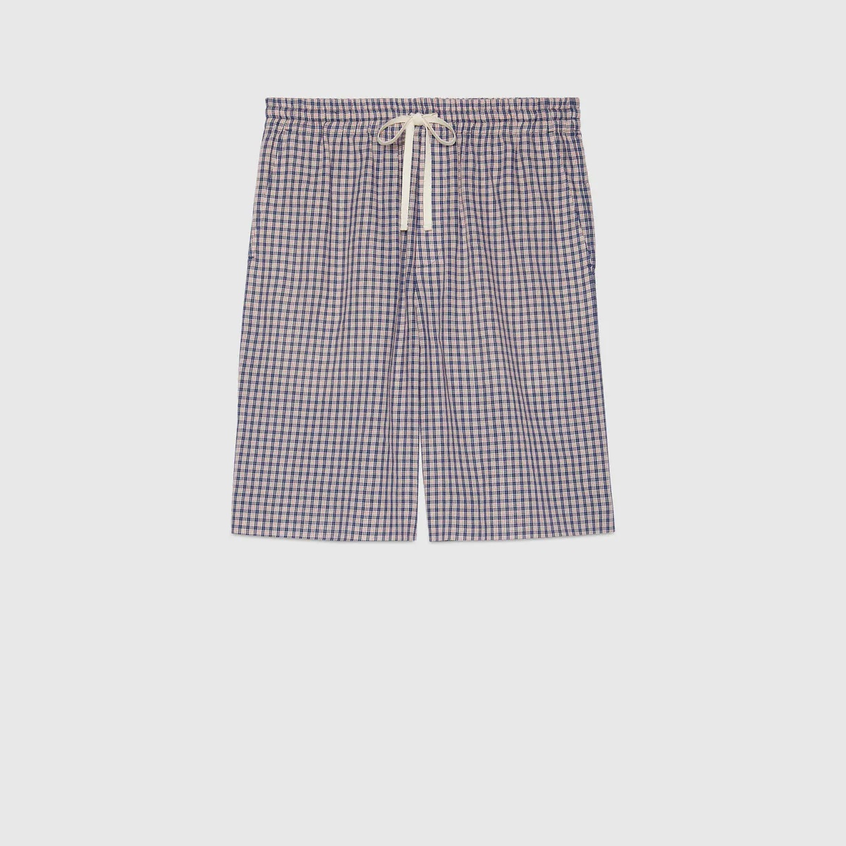 Mini check shorts with Gucci cauliflower - 1