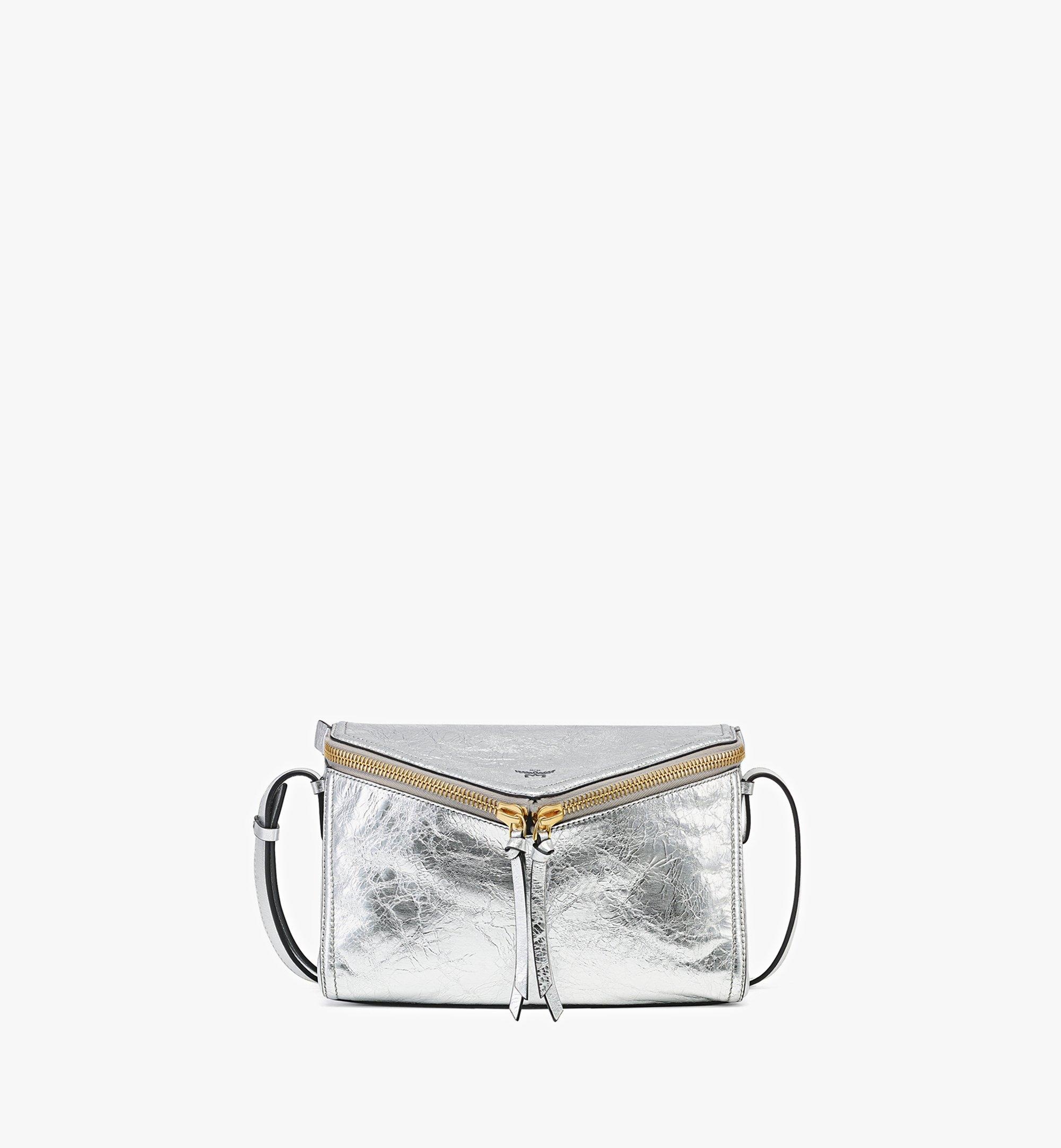 Diamant 3D Shoulder Bag in Metallic Calf Leather - 3