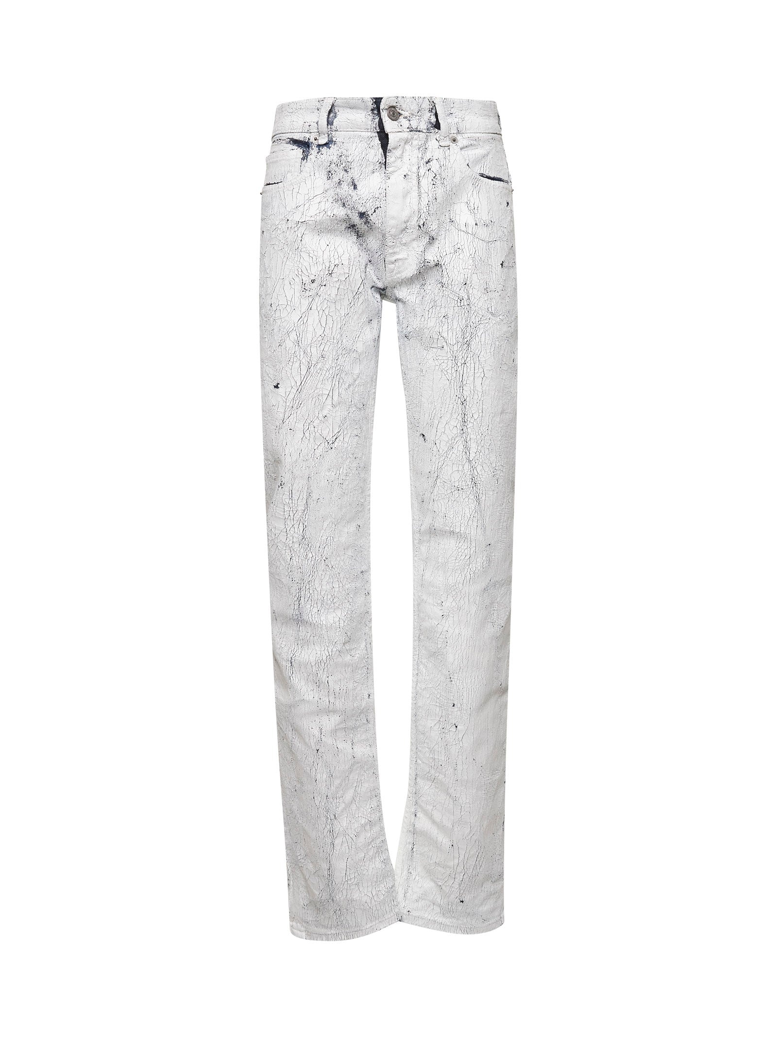 White denim painted jeans - 1
