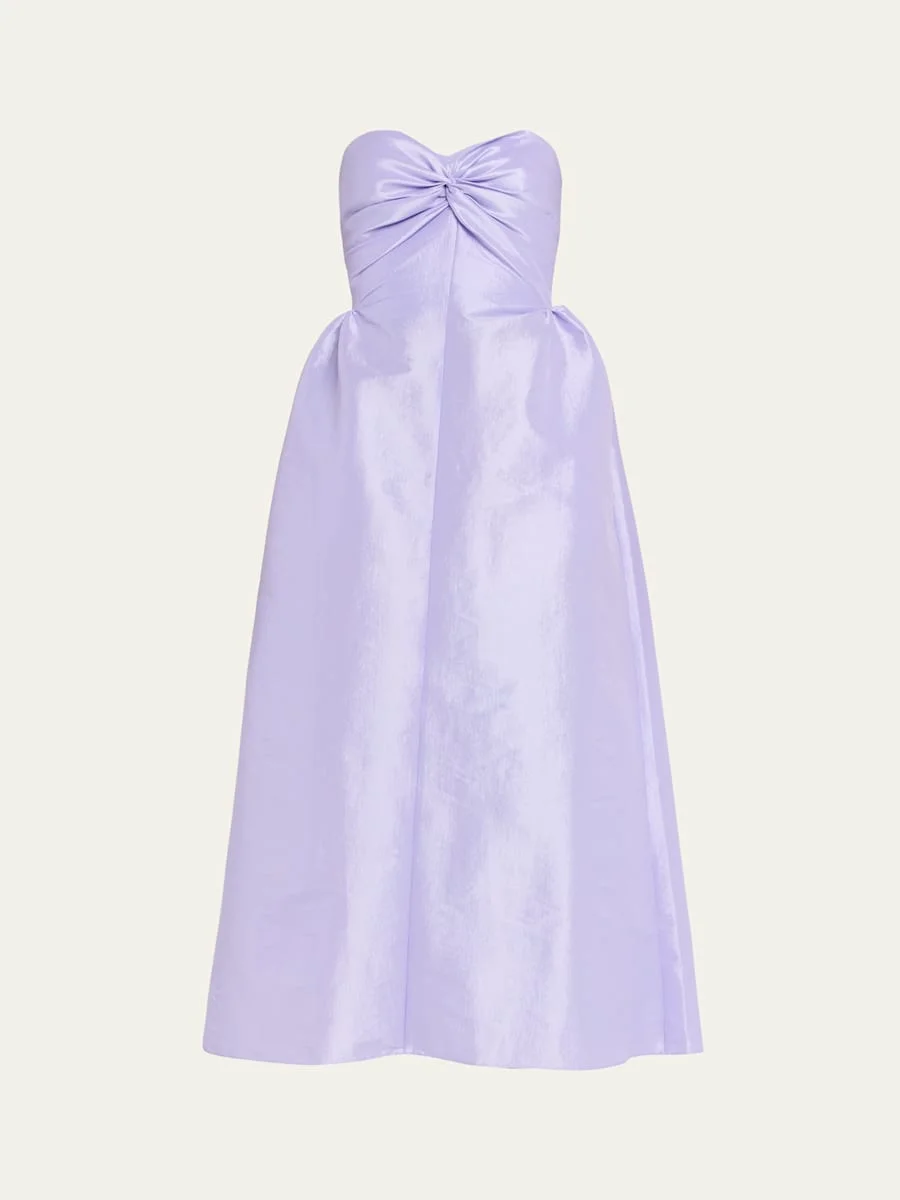 Rose Strapless Taffeta Dress - 1