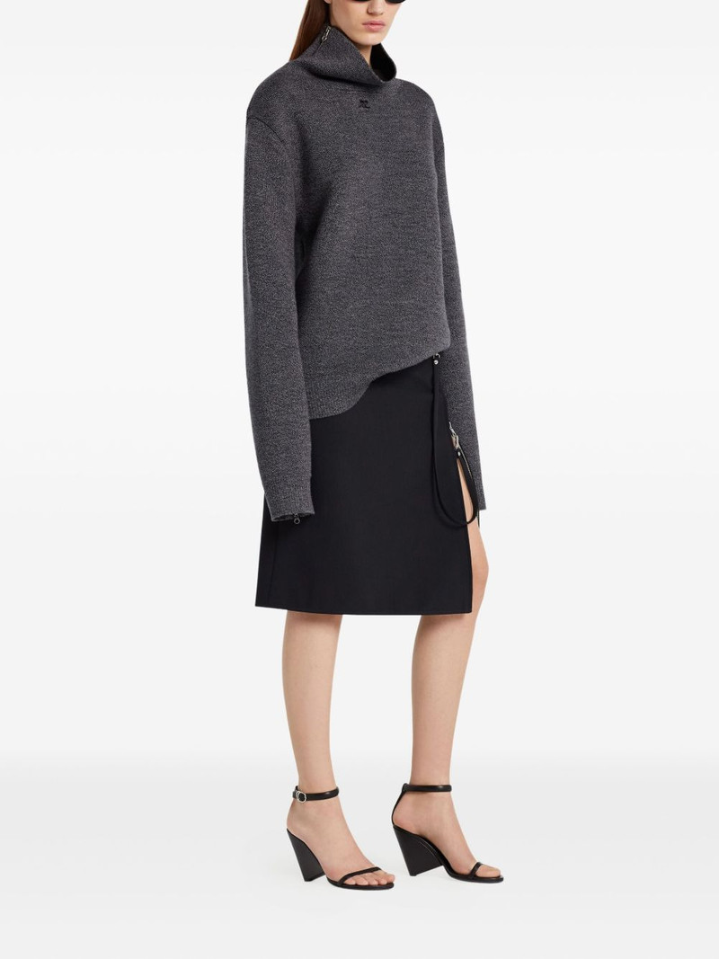 courrèges high-neck sweater outlook