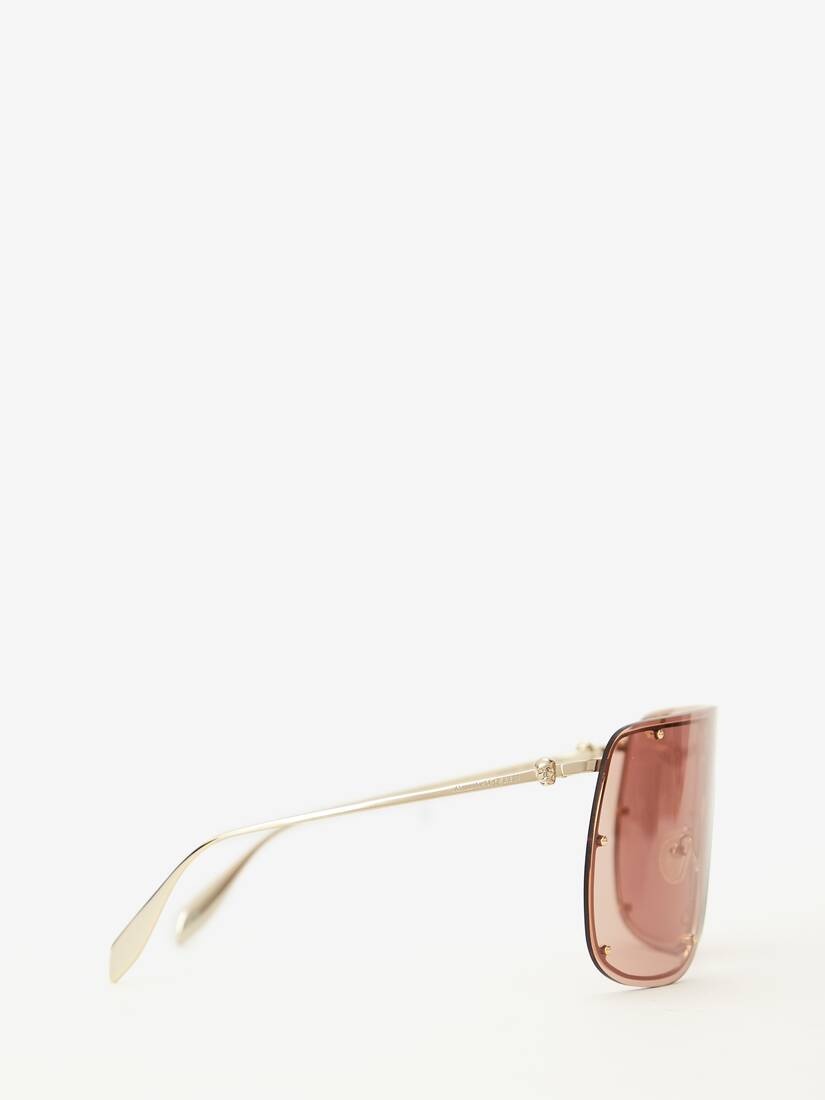 Skull Mask Sunglasses in Gold/brown - 2