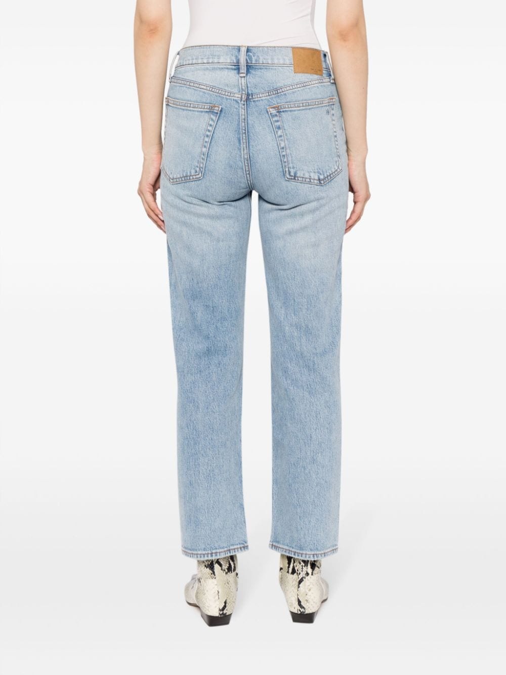 mid-rise bootcut jeans - 4