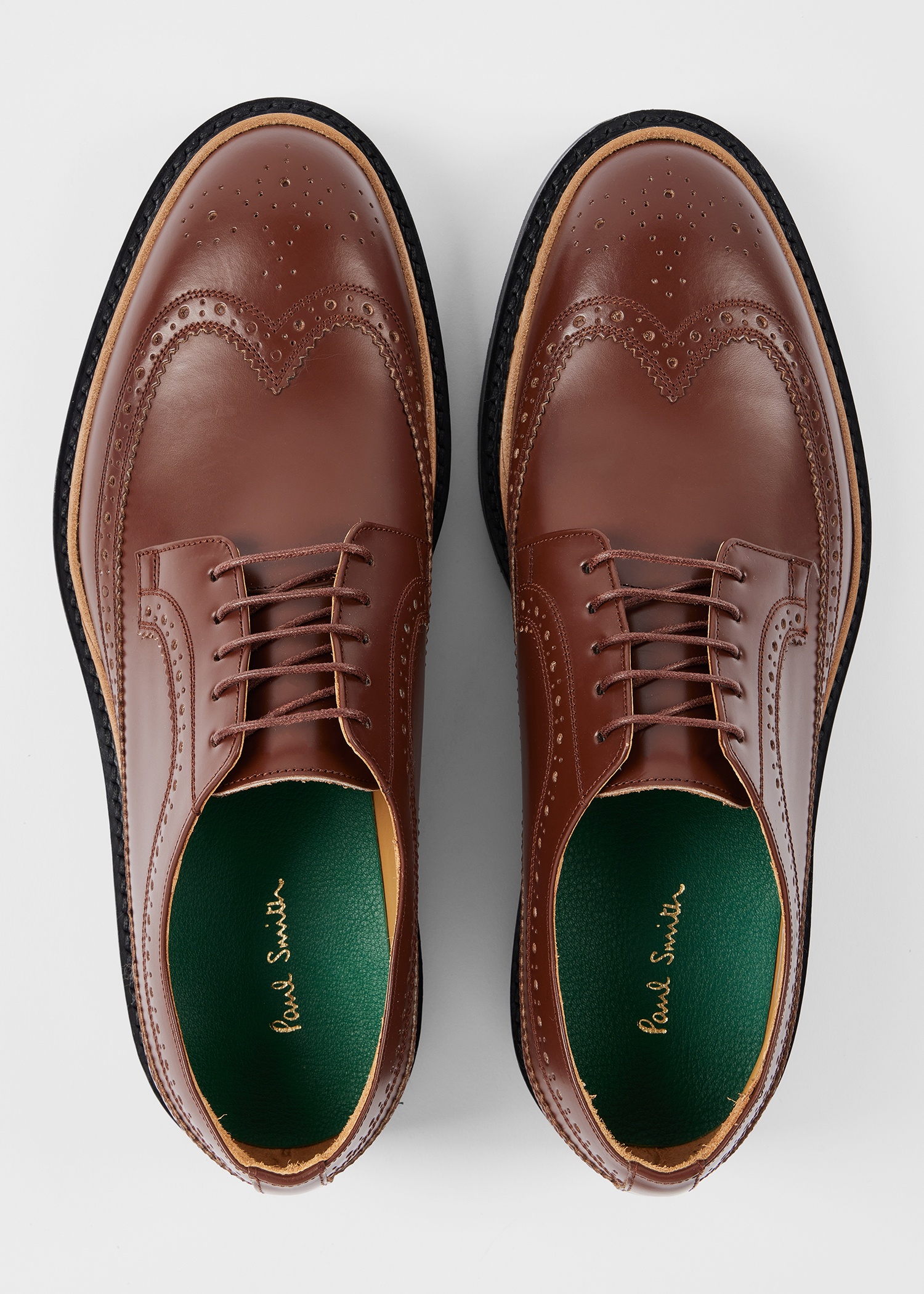 Tan Leather 'Count' Brogues - 5