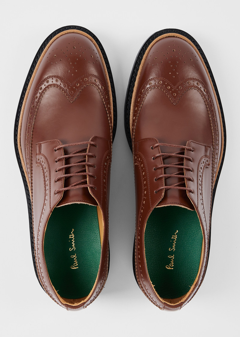 Tan Leather 'Count' Brogues 5