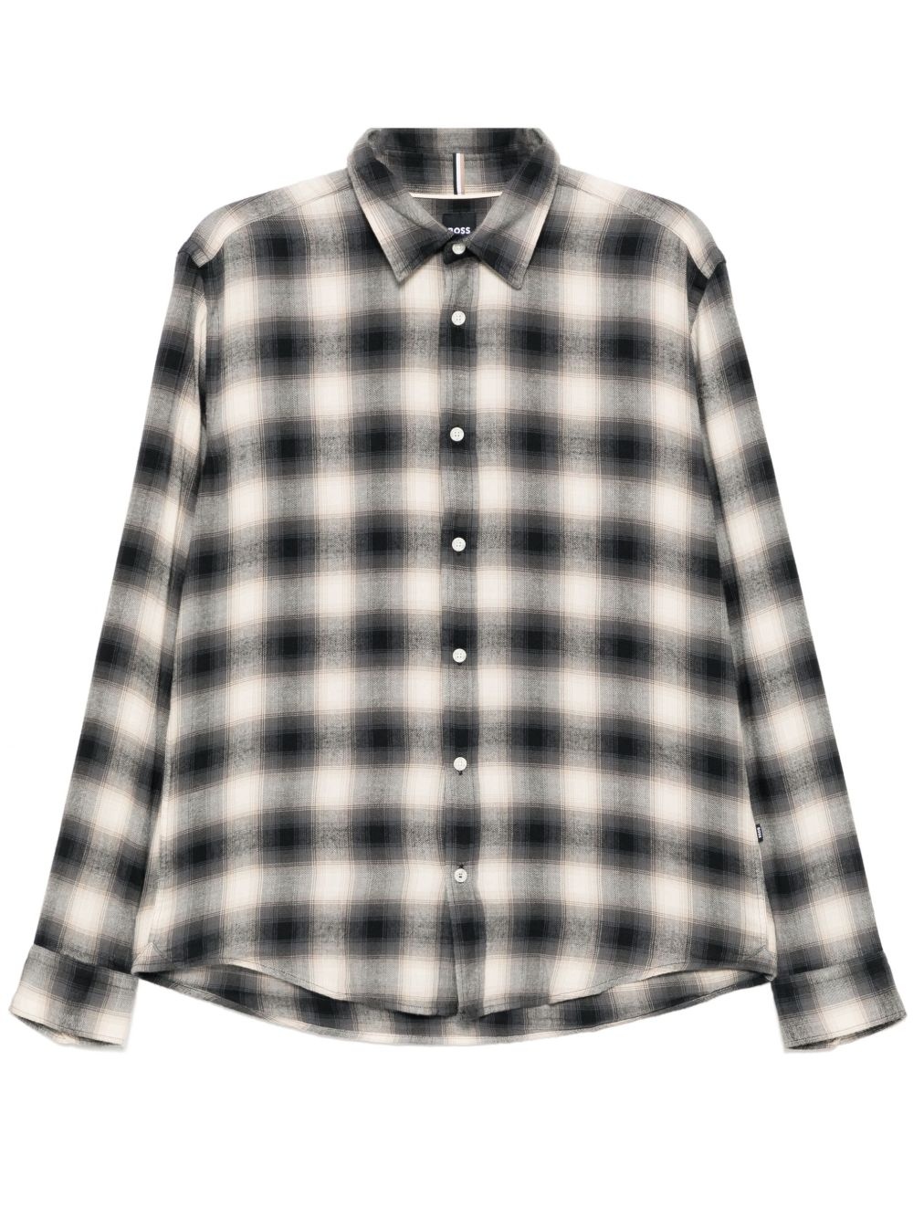 plaid long-sleeves shirt - 1