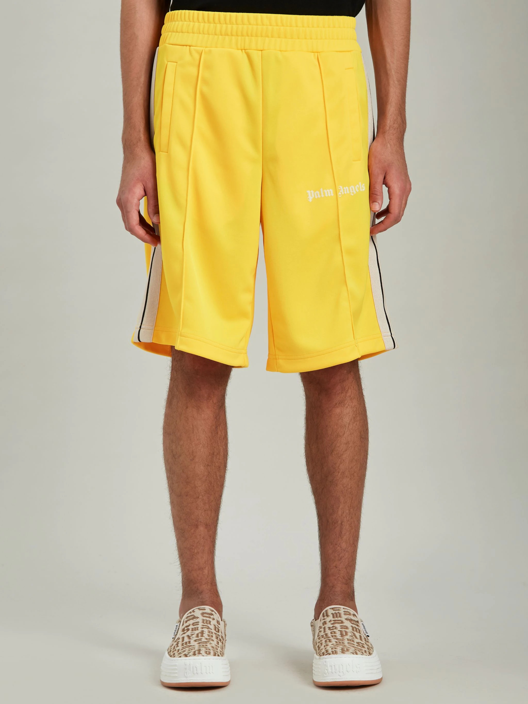 YELLOW TRACK SHORTS - 3